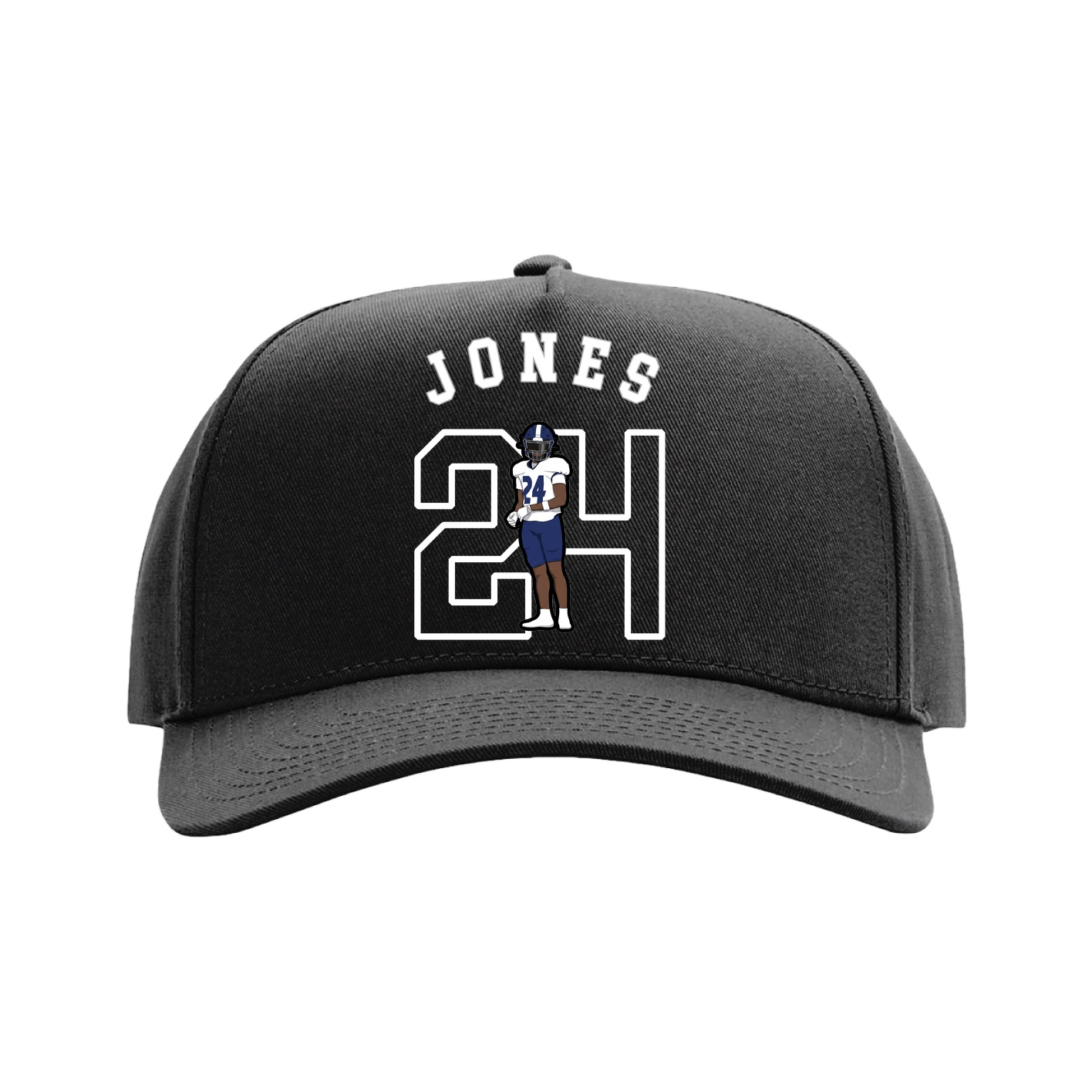 Full Fabric Five-Panel Champ Cap — Shirsey Arch in Black