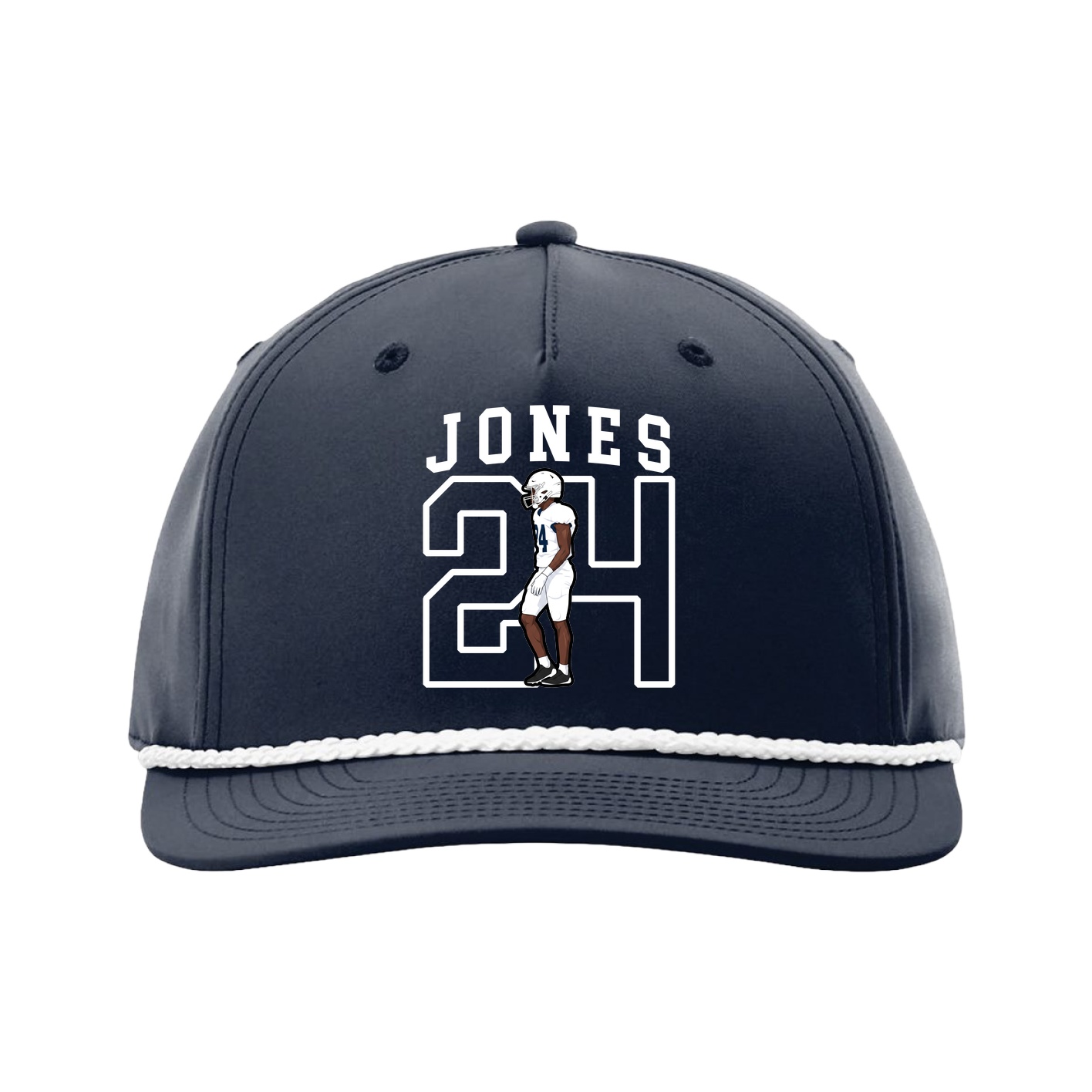 Five-Panel Classic Rope Cap — Shirsey in Navy