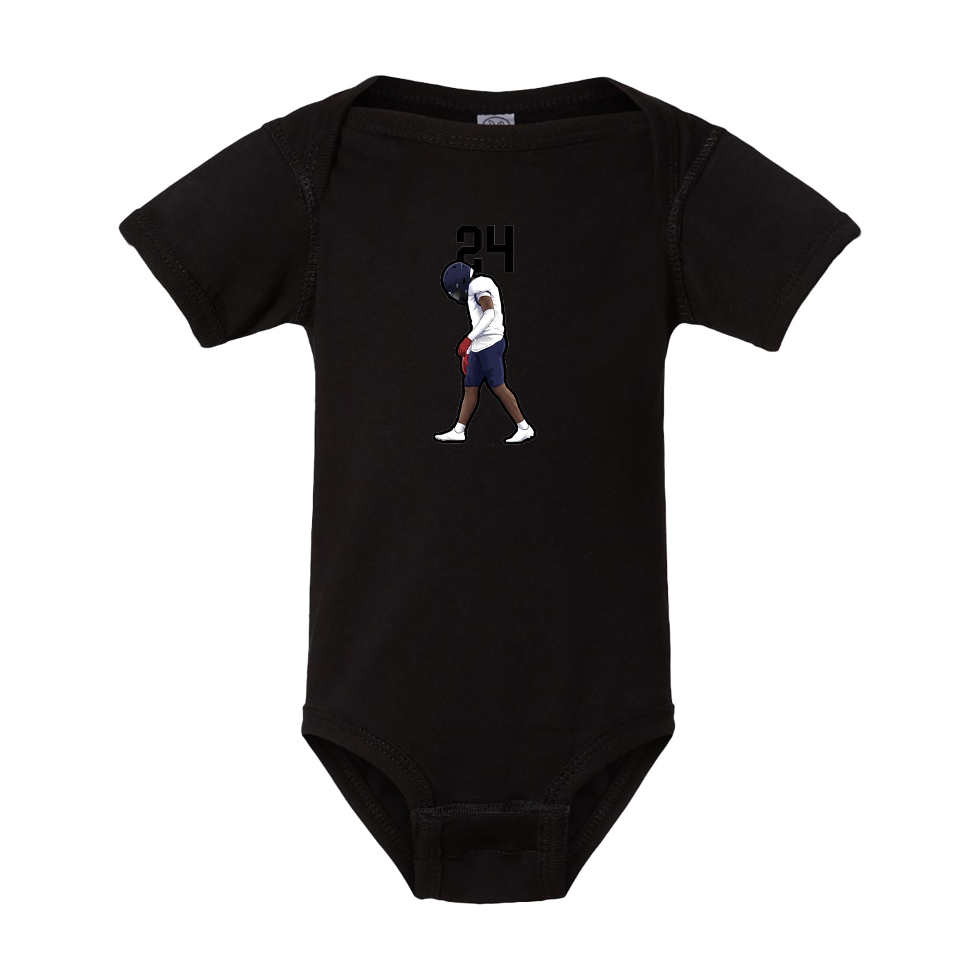 Baby Onesie — Number Top in Black