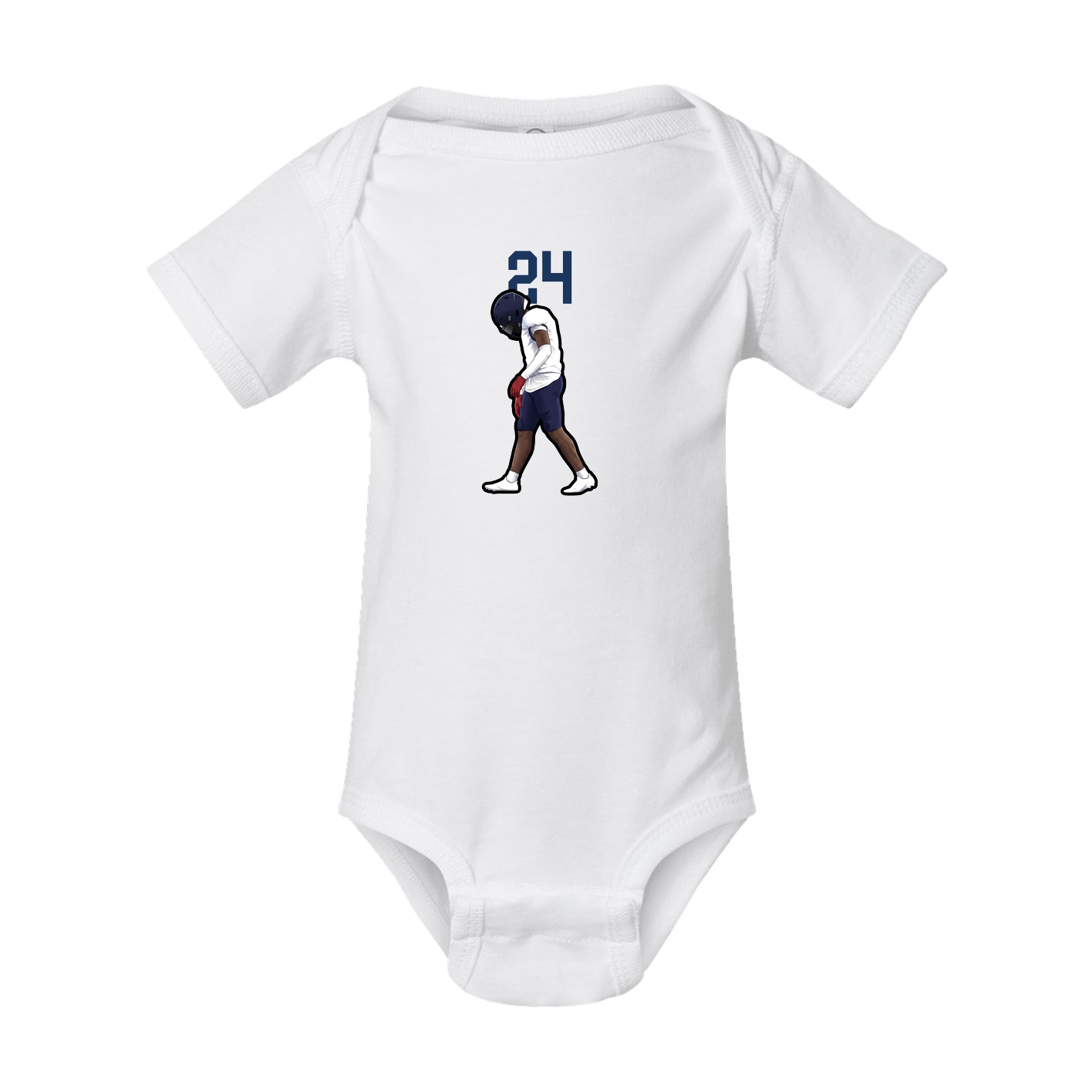 Baby Onesie — Number Top in White