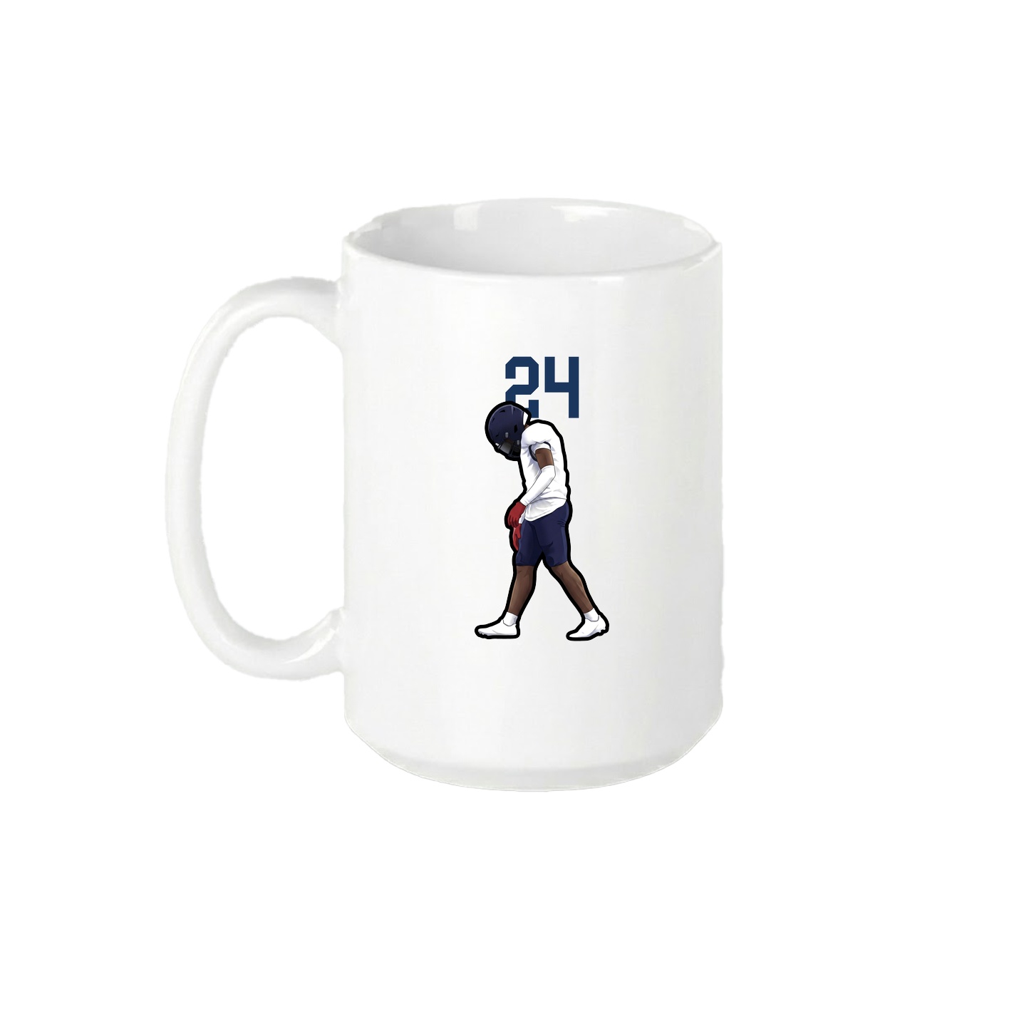 15oz Coffee Mug — Number Top in White