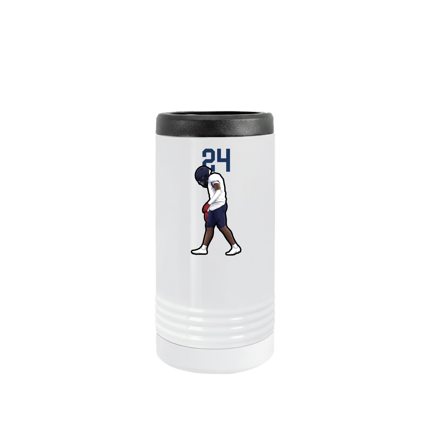 Slim Beverage Holder — Number Top in White