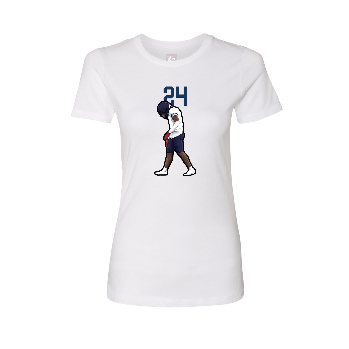 Womens Tee — Number Top in White