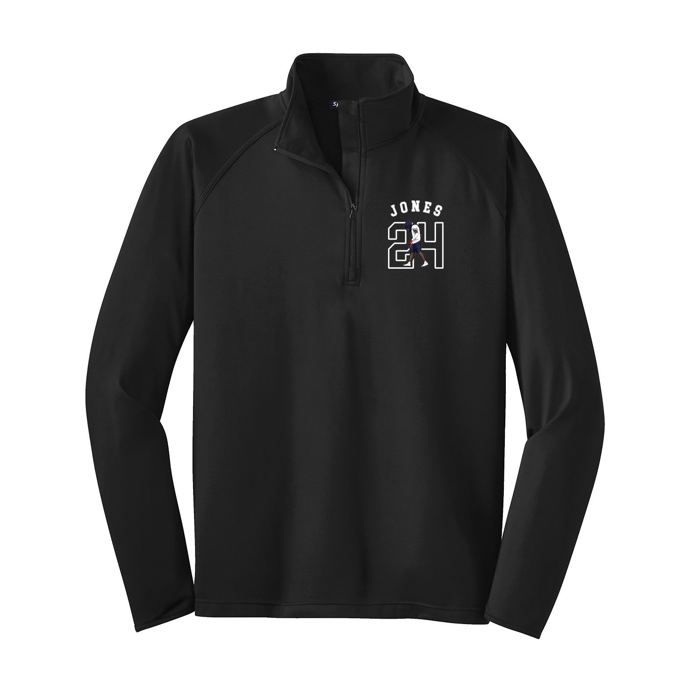 Q-Zip Pullover — Shirsey Arch in Black