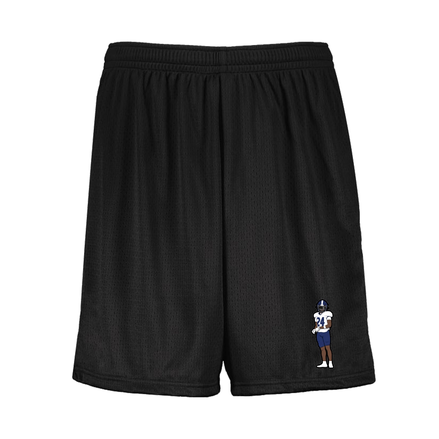Shorts — Name Vertical in Black