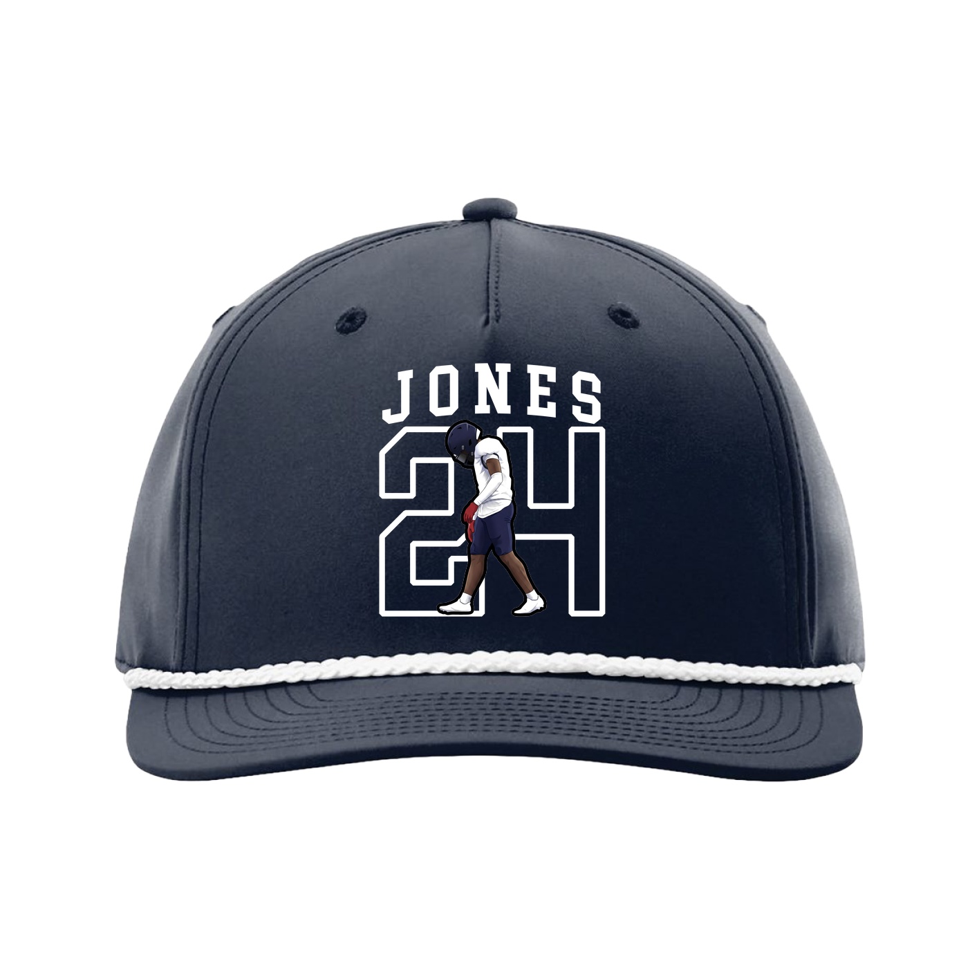 Five-Panel Classic Rope Cap — Shirsey in Navy