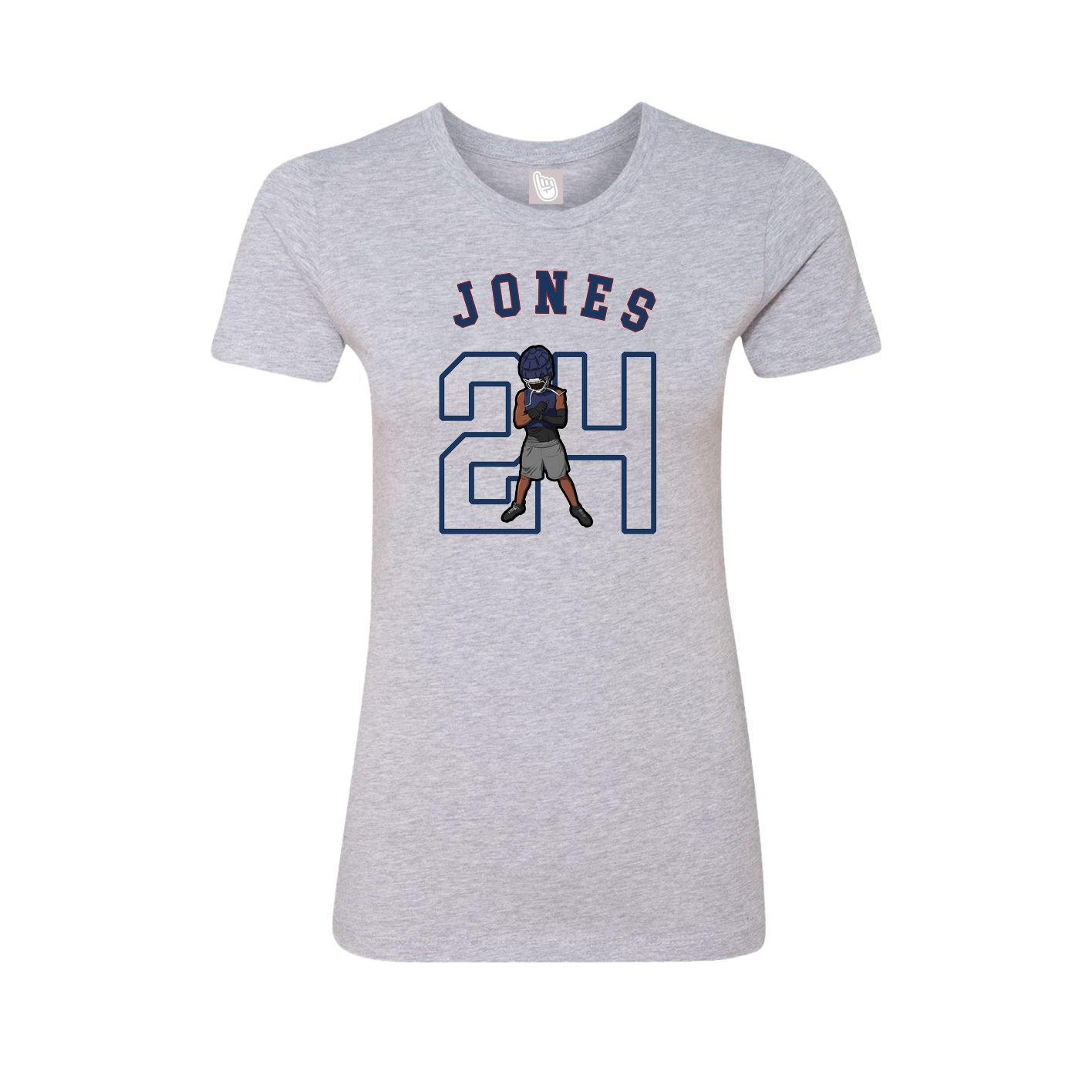 Fitted Women's Tee — Shirsey Arch in Grey