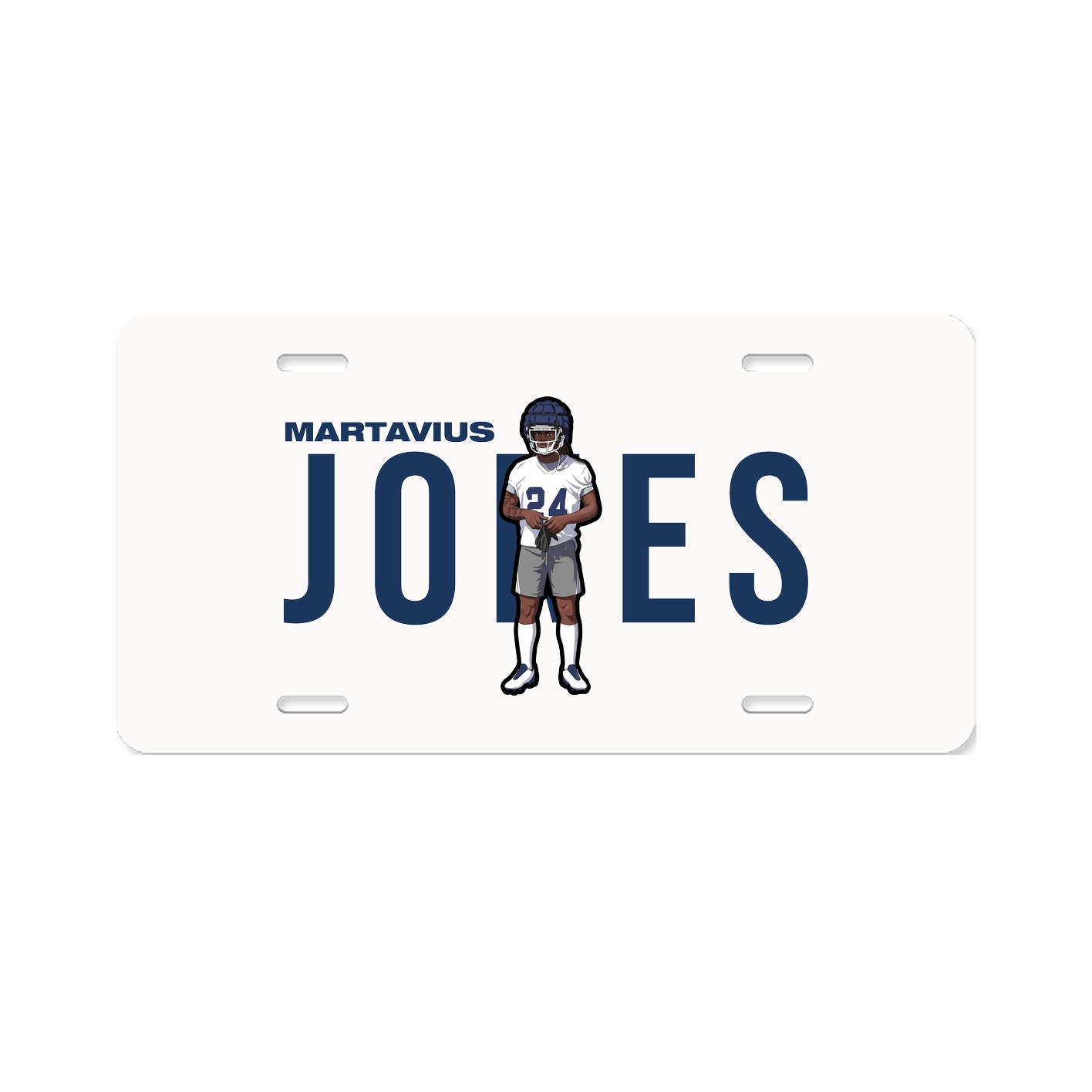 License Plate — Player Name in Classic