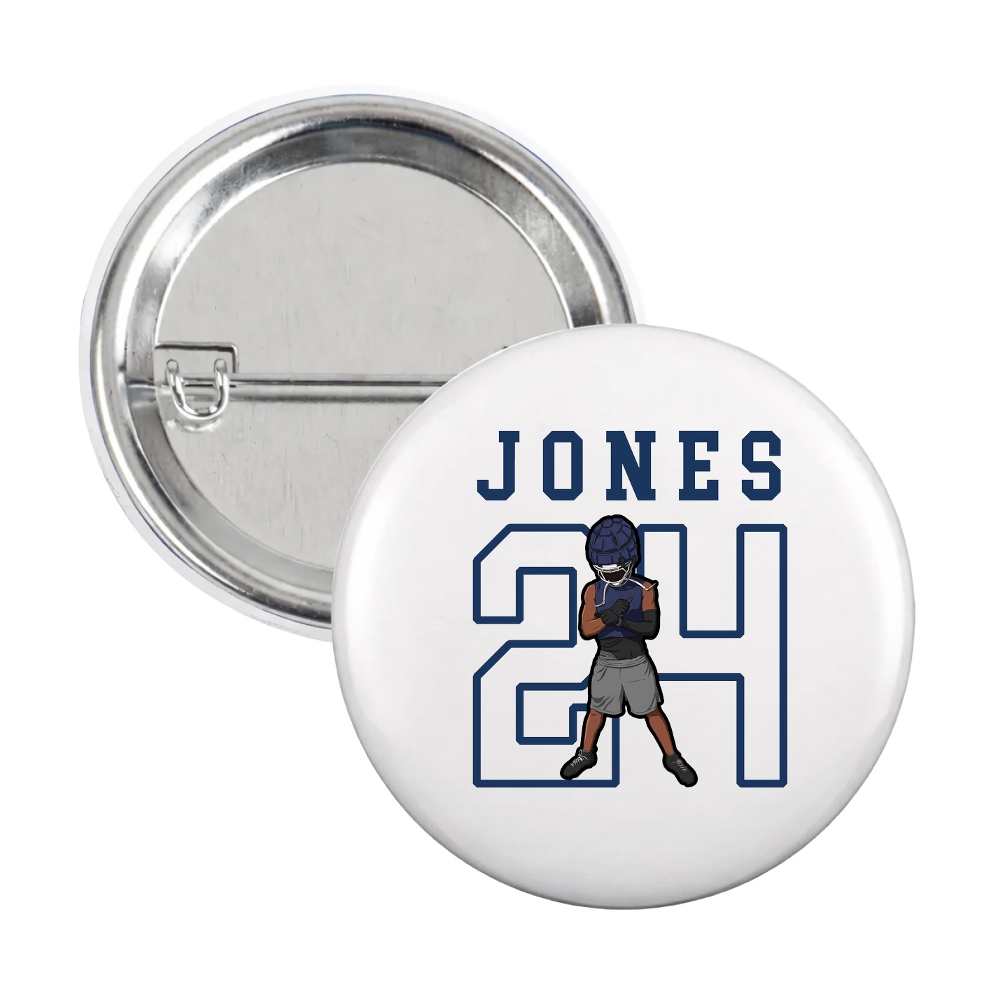 Game Day Button — Shirsey in White