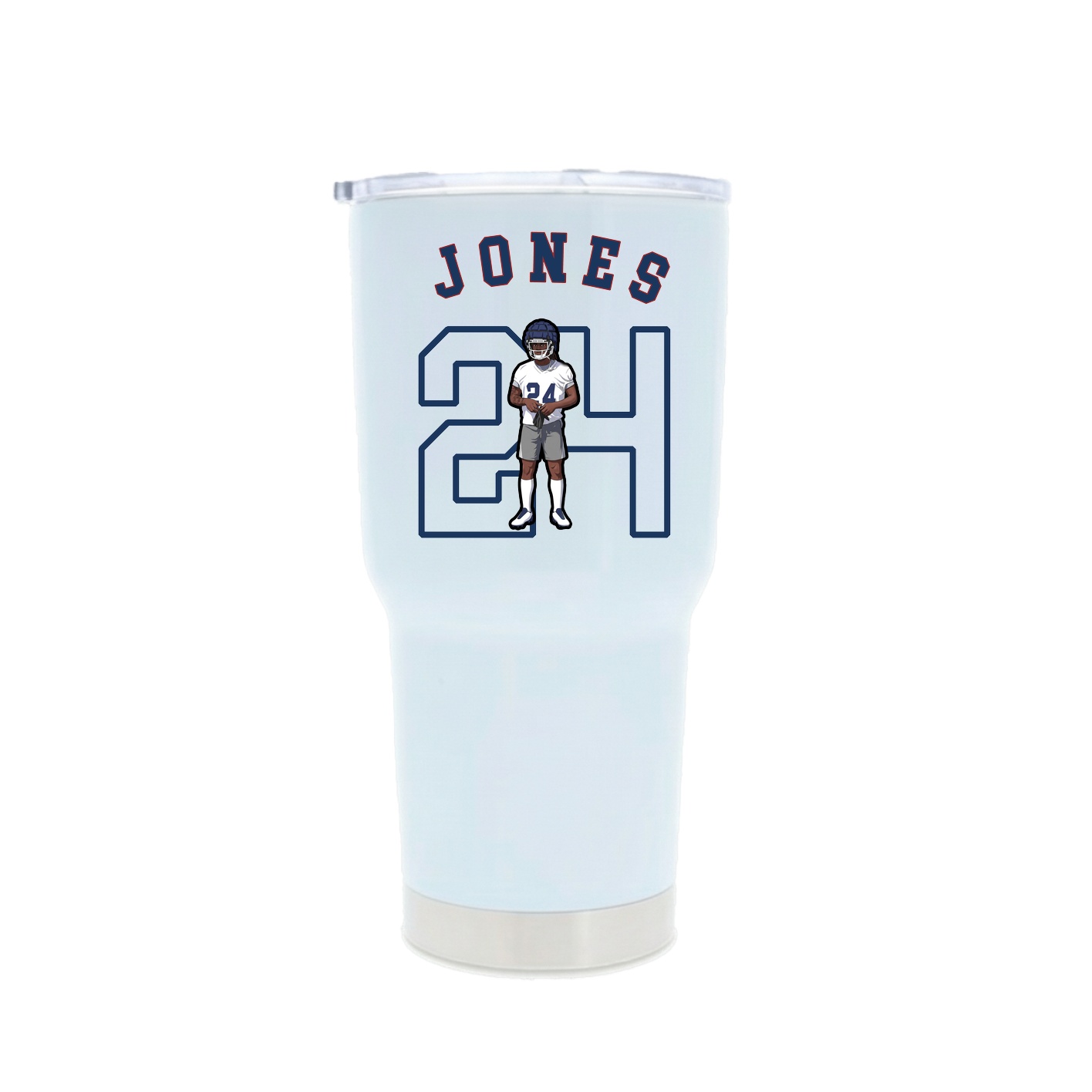 30oz Stainless Steel Tumbler — Shirsey Arch in White