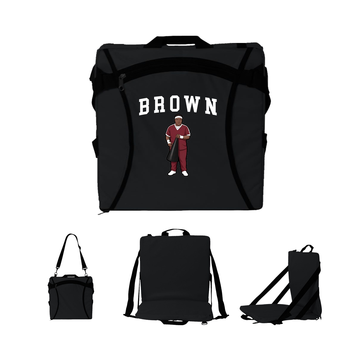 Folding Stadium Seat — Shirsey in Black