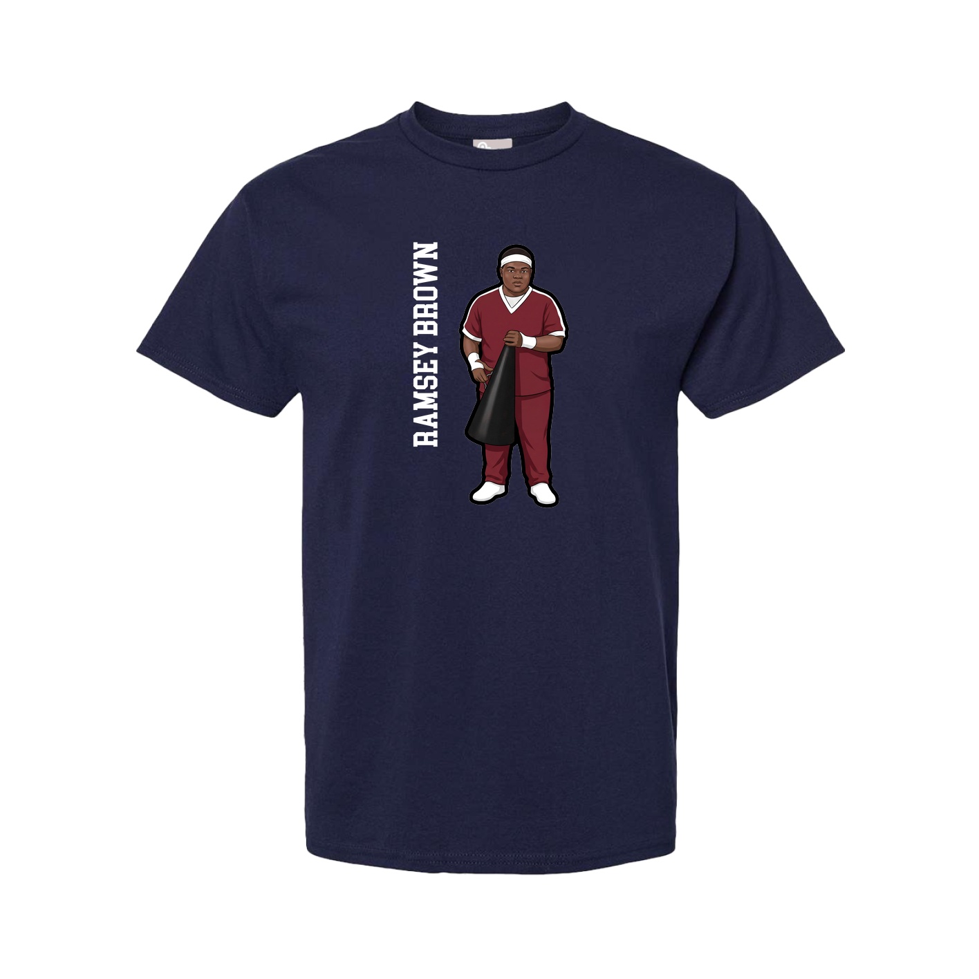Youth Tee — Name Vertical in Navy