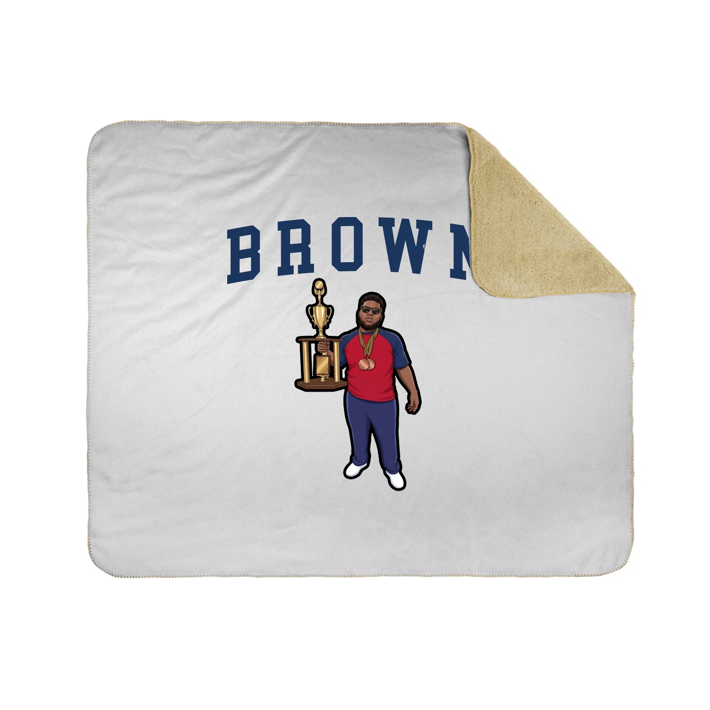 Throw Blanket — Shirsey in White