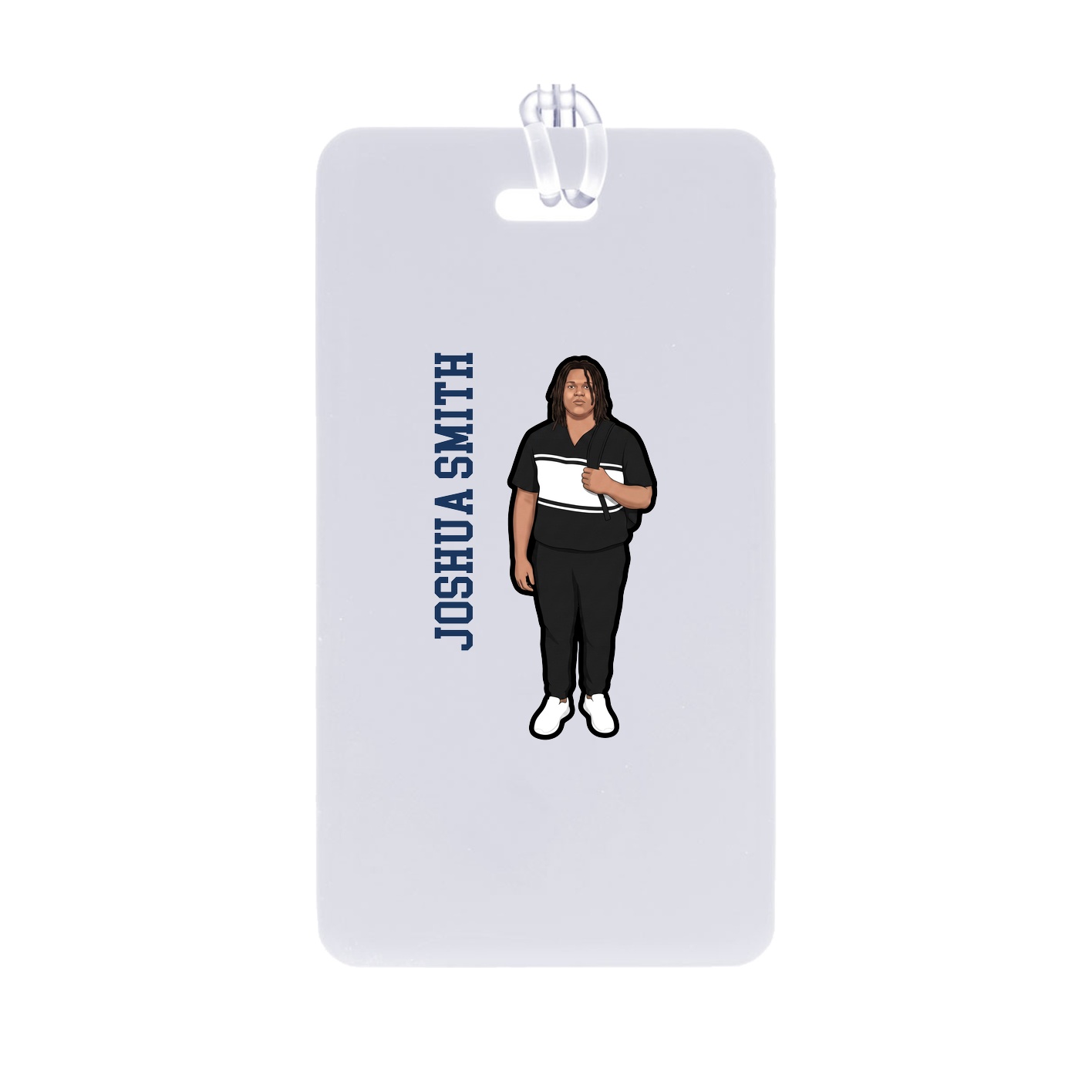 Bag Tag — Name Vertical in Classic
