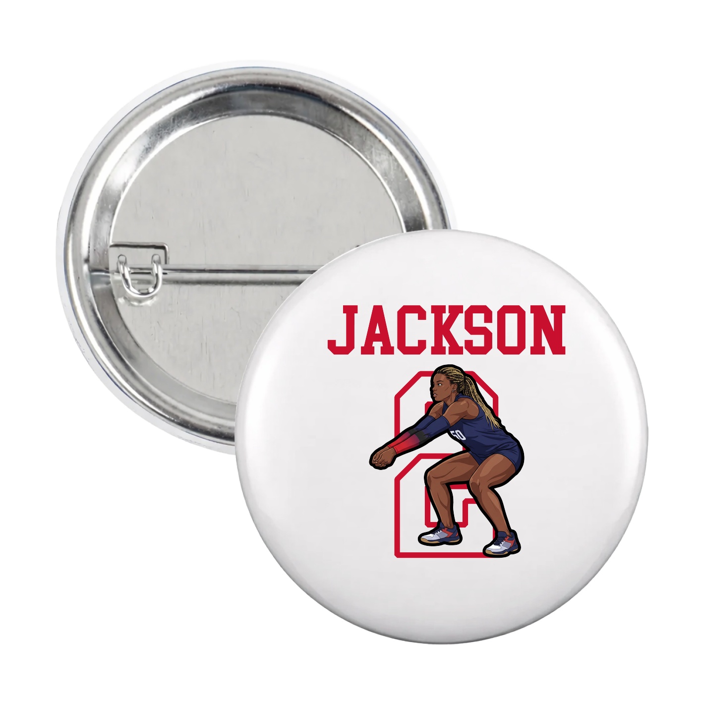 Game Day Button — Shirsey in White