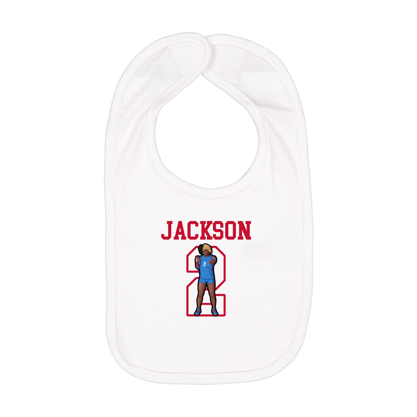 Infant Bib — Shirsey in White