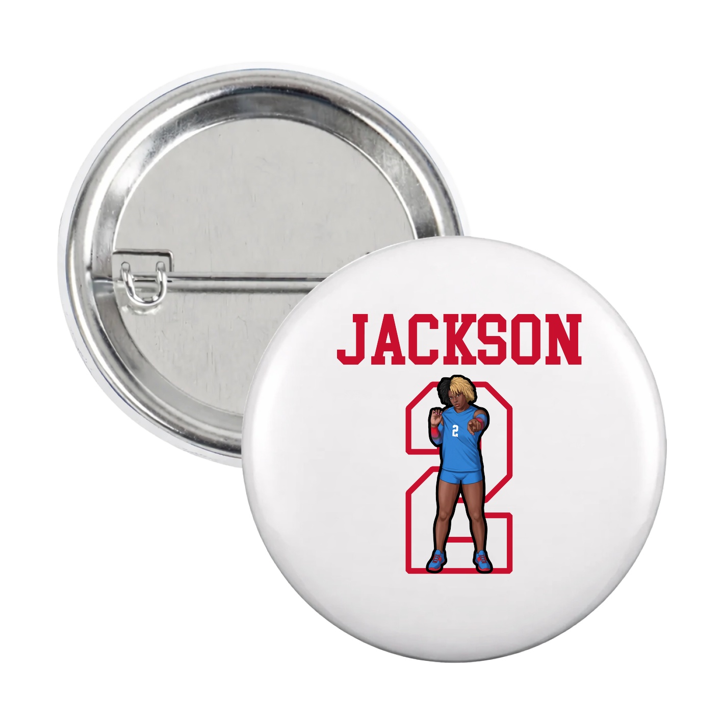 Game Day Button — Shirsey in White