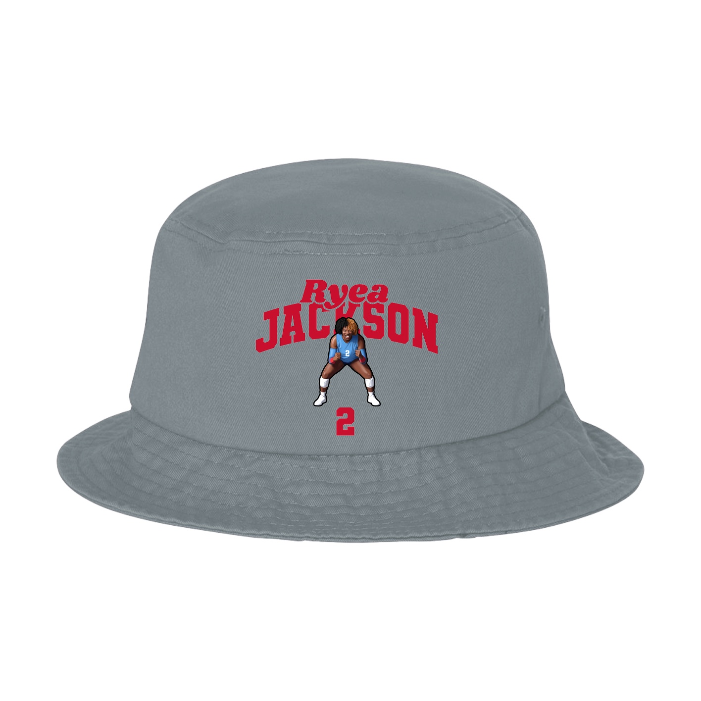 Bucket Cap — Signature Arch in Grey