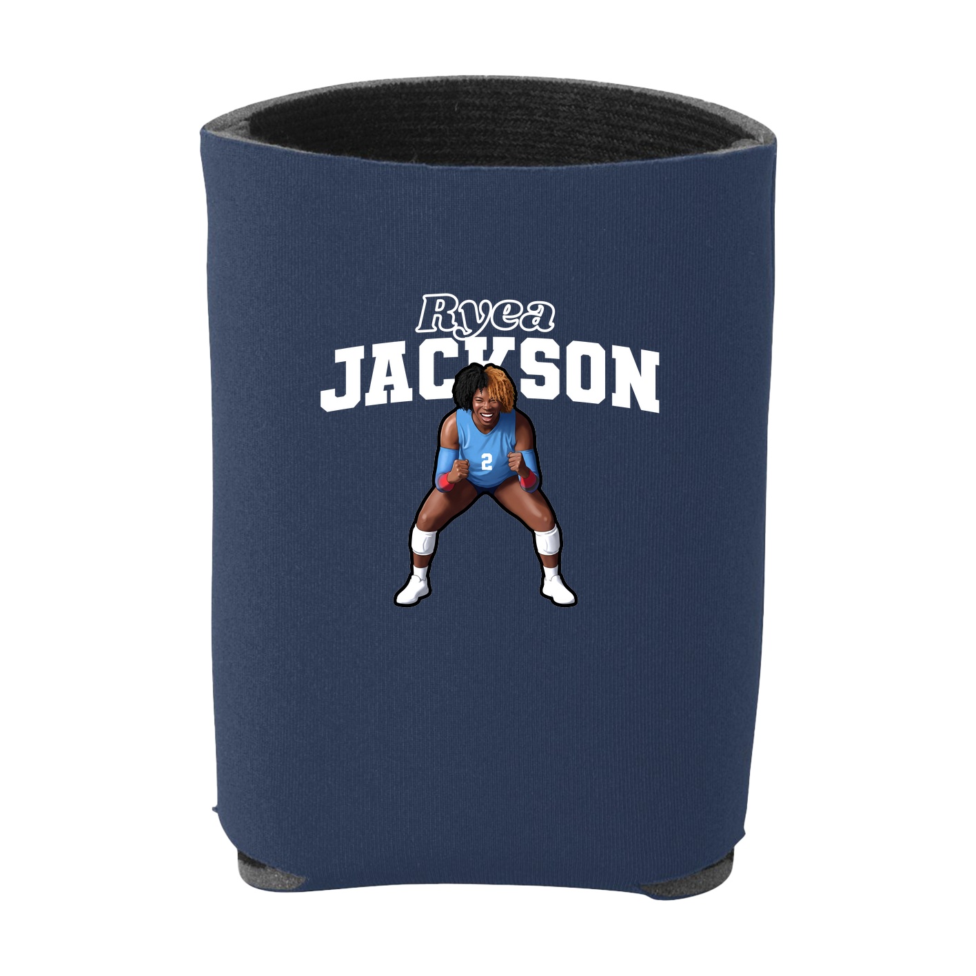 Can Holder — Name Arch in Navy