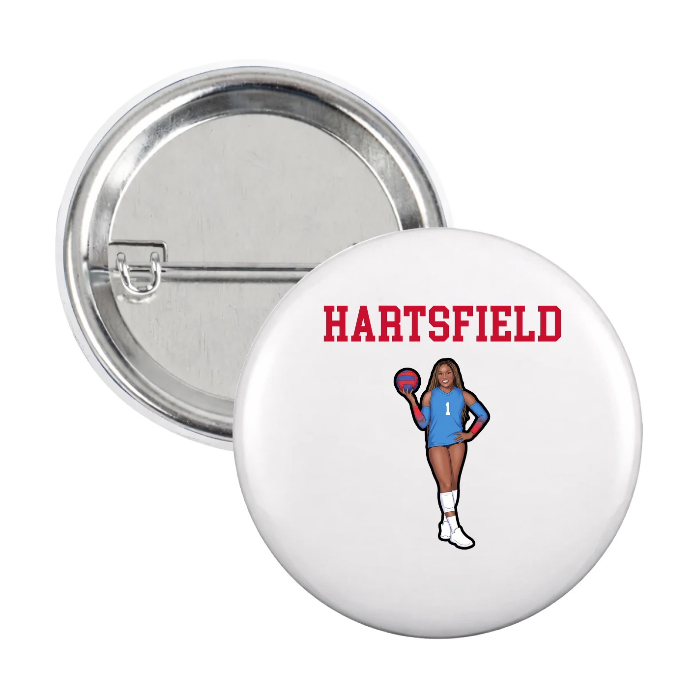 Game Day Button — Shirsey in White