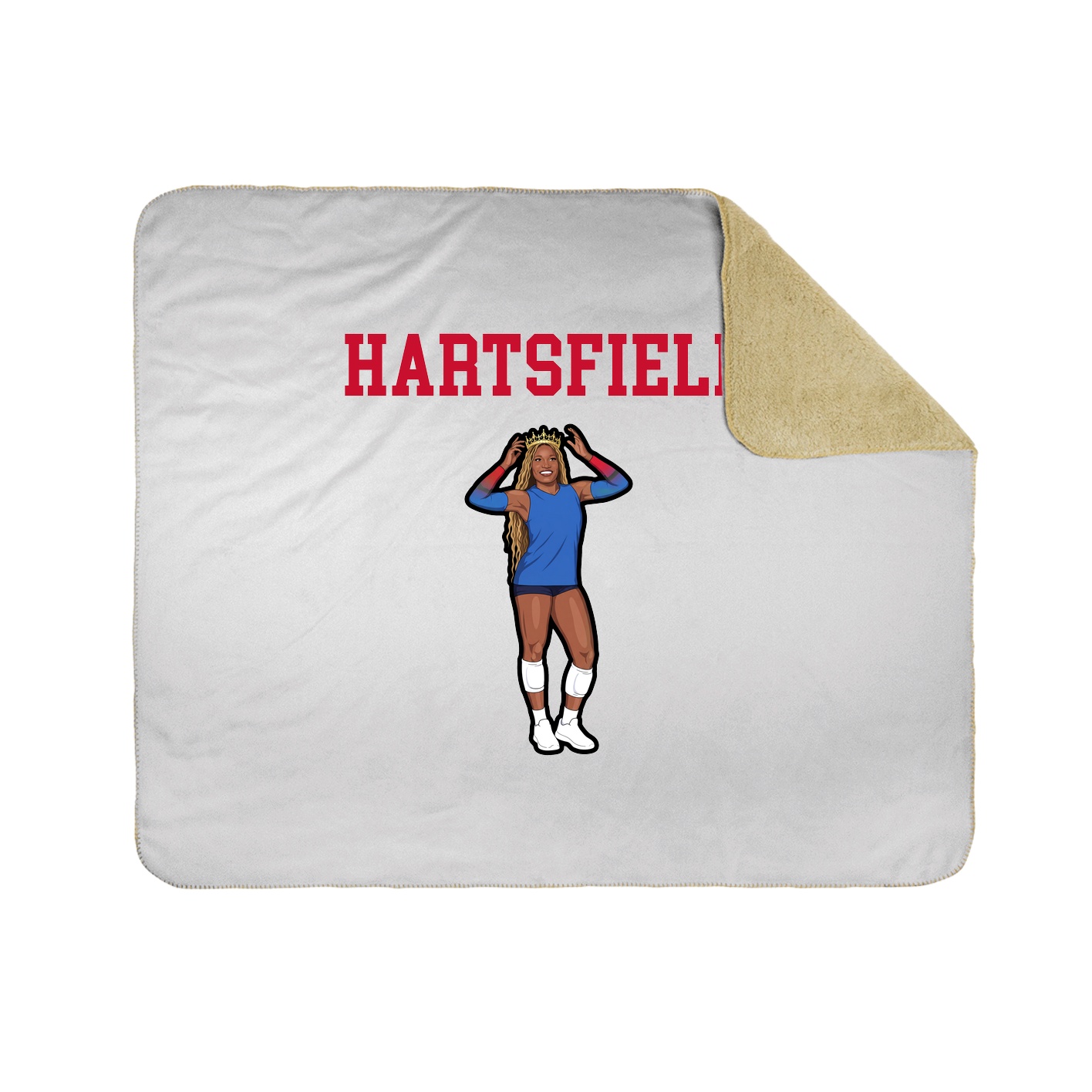 Throw Blanket — Shirsey in White