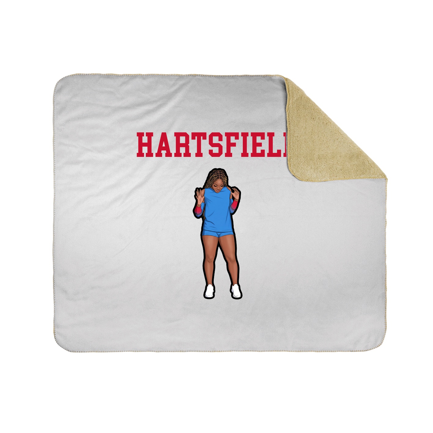 Throw Blanket — Shirsey in White
