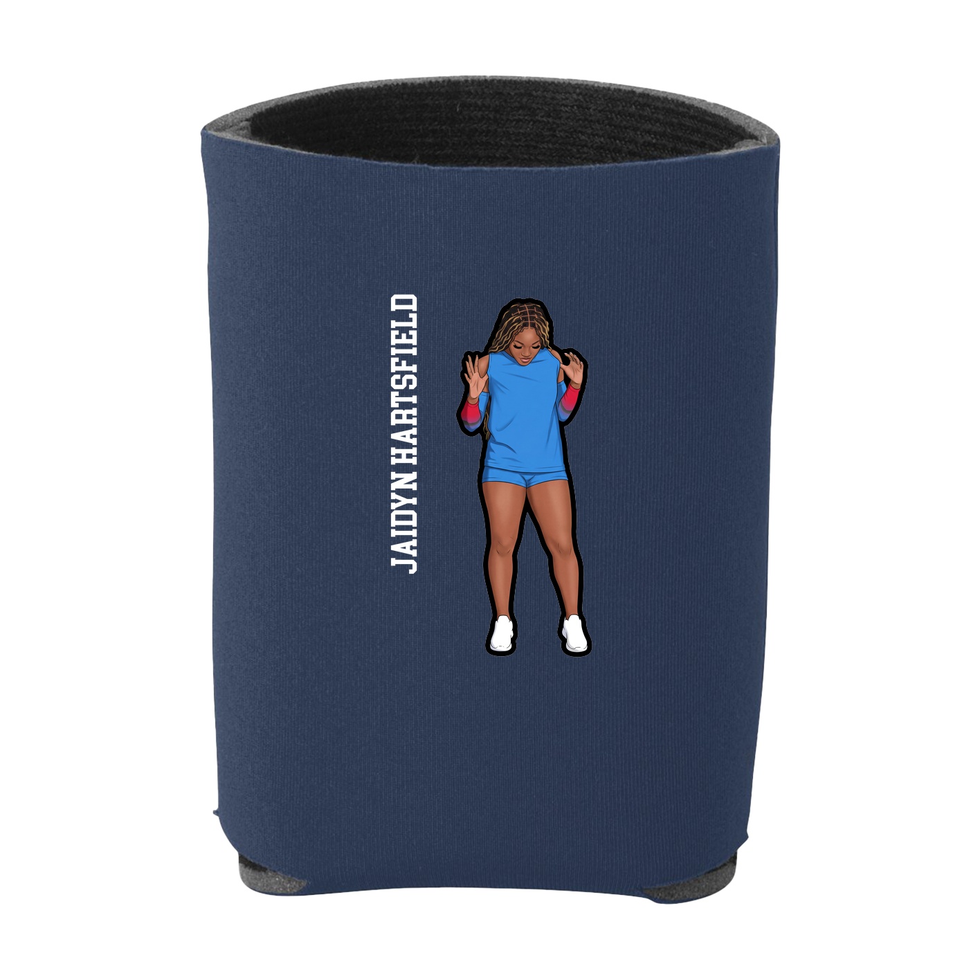 Can Holder — Name Vertical in Navy