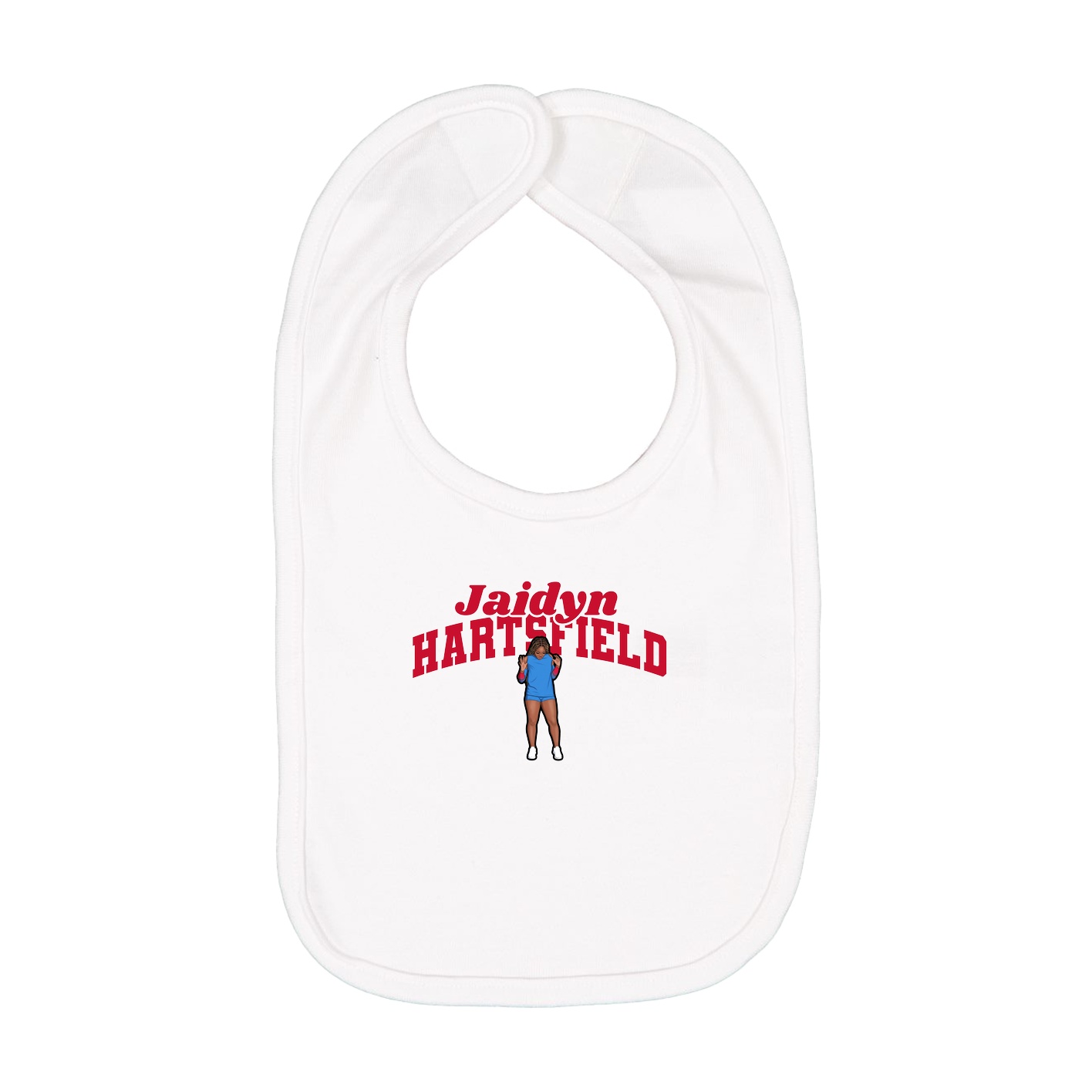 Infant Bib — Signature Arch in White