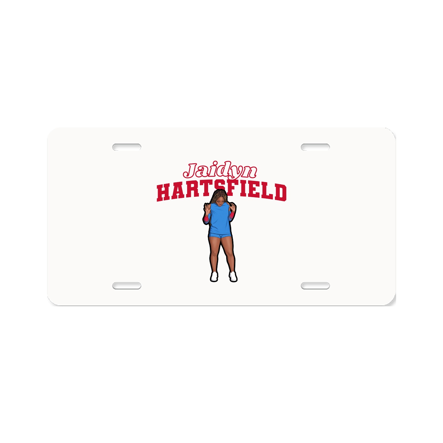 License Plate — Name Arch in Classic