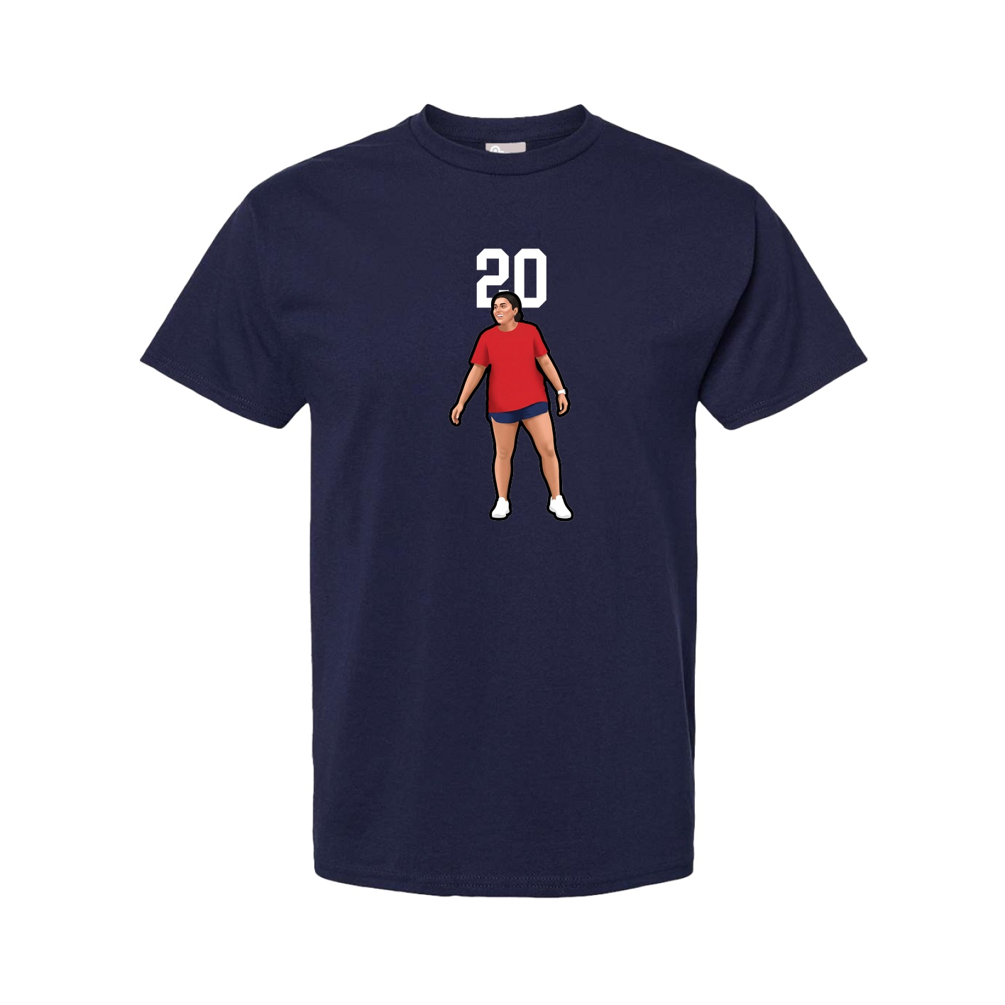 Youth Tee — Number Top in Navy