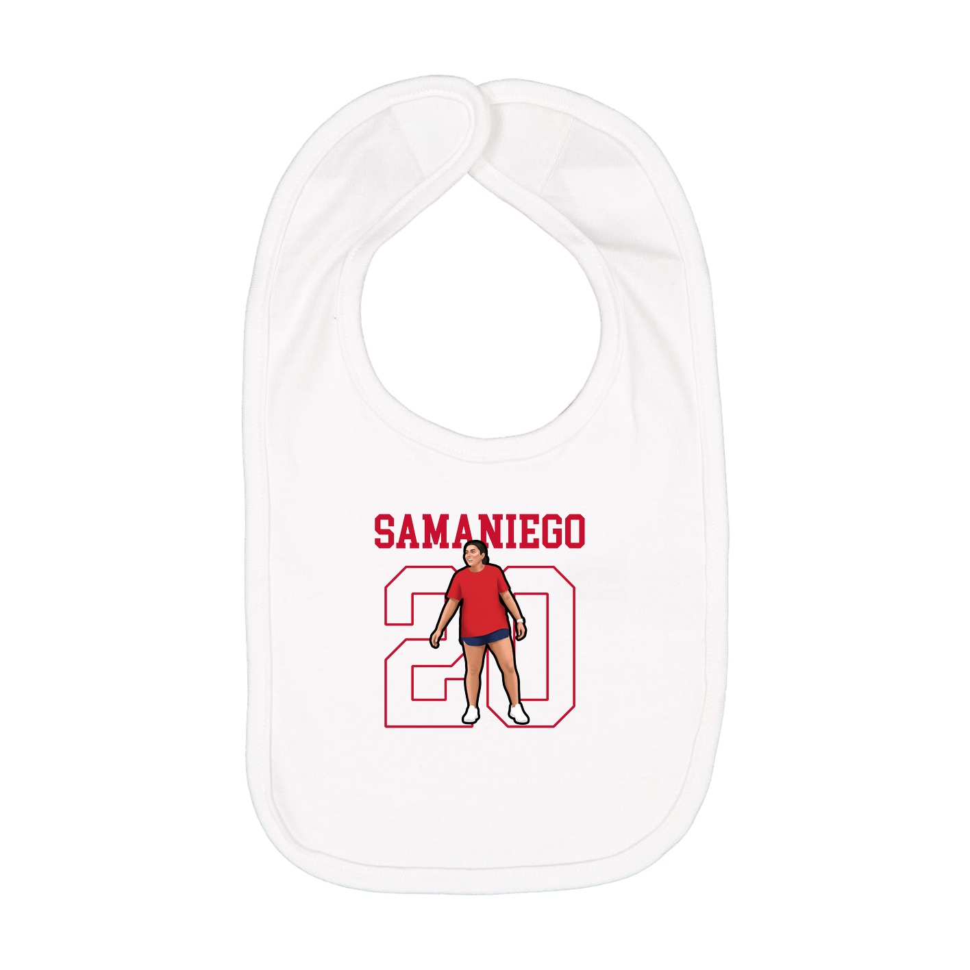 Infant Bib — Shirsey in White