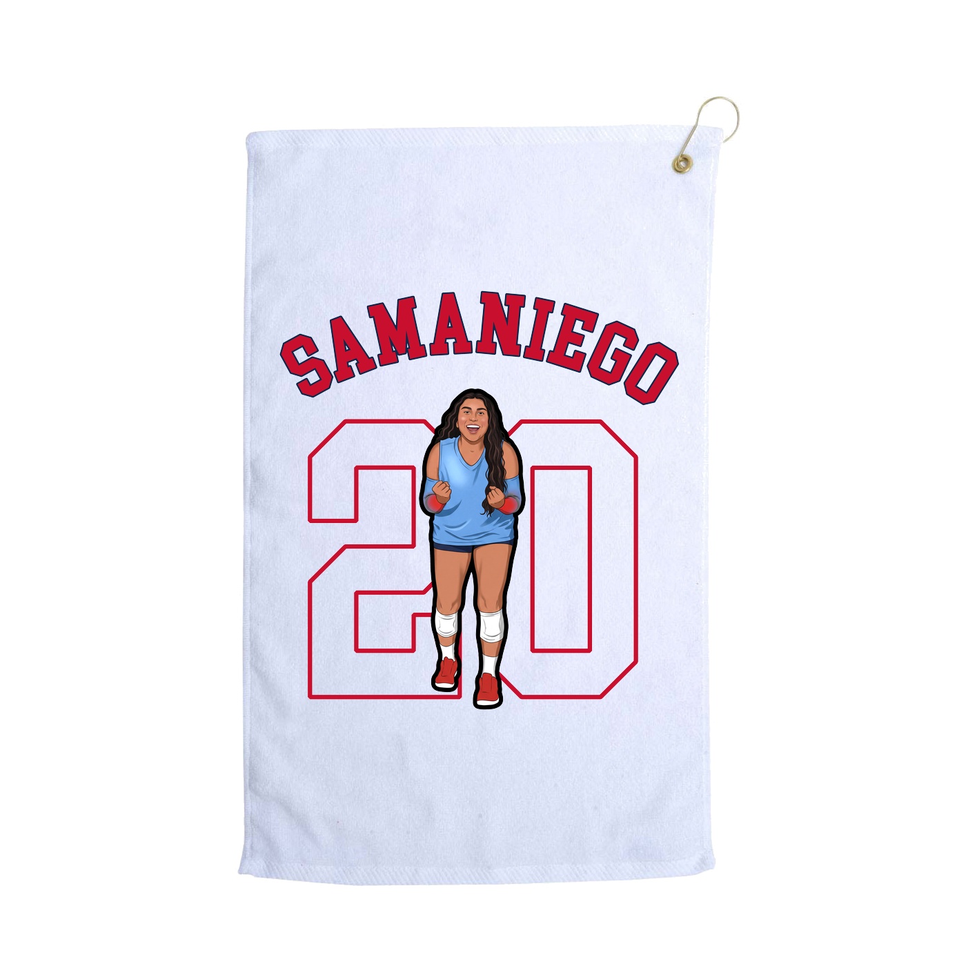 Golf Towel — Shirsey Arch in White