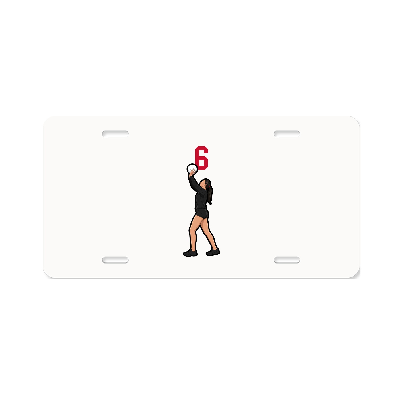 License Plate — Number Top in Classic