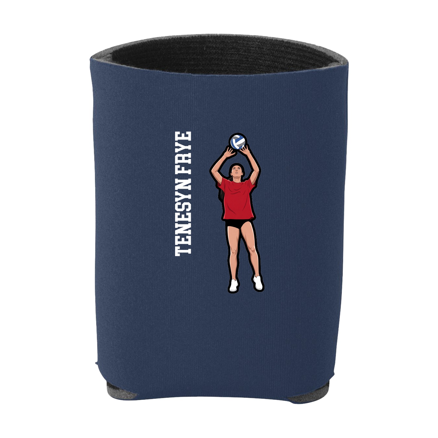 Can Holder — Name Vertical in Navy