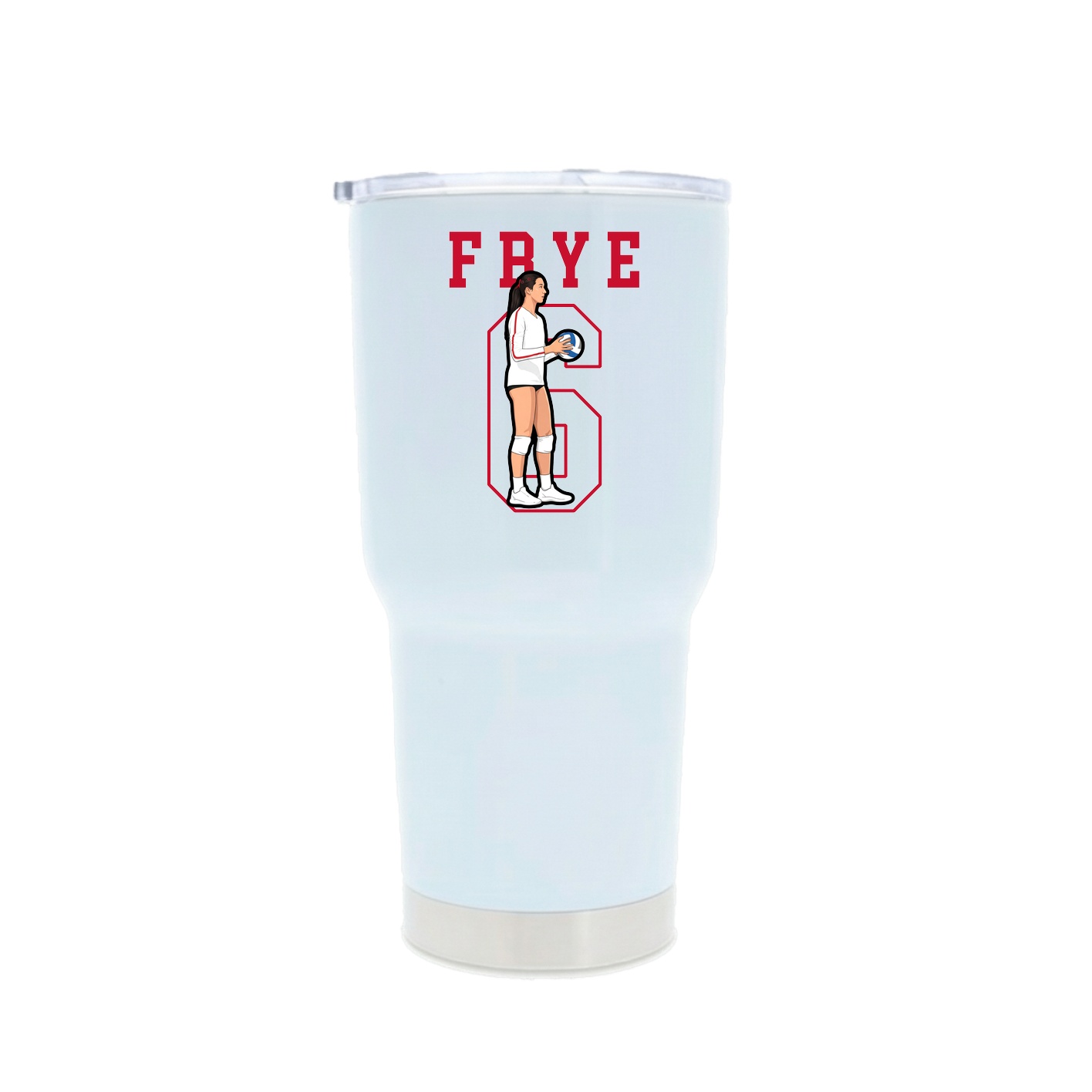30oz Stainless Steel Tumbler — Shirsey in White