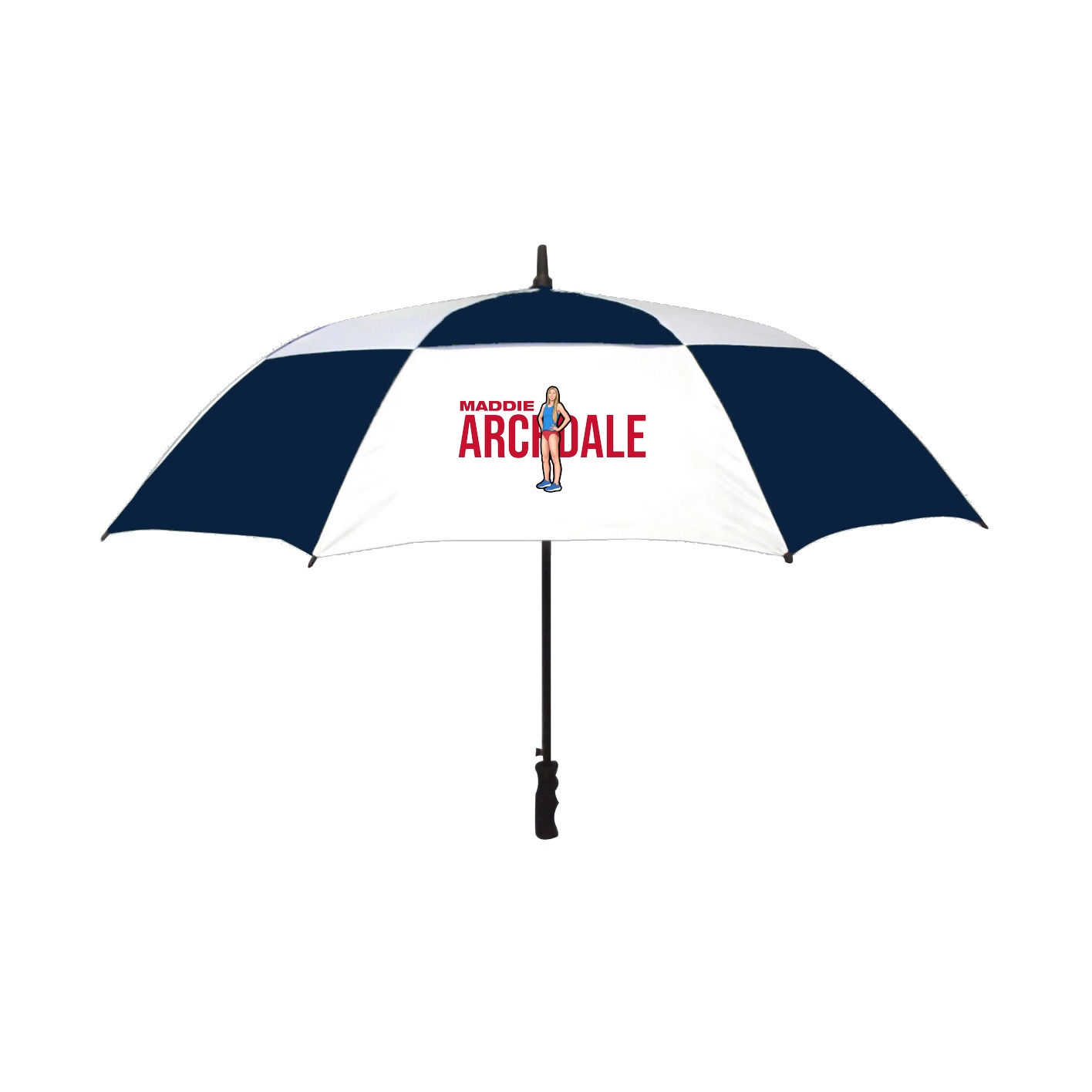 Golf Umbrella — Player Name in Navy