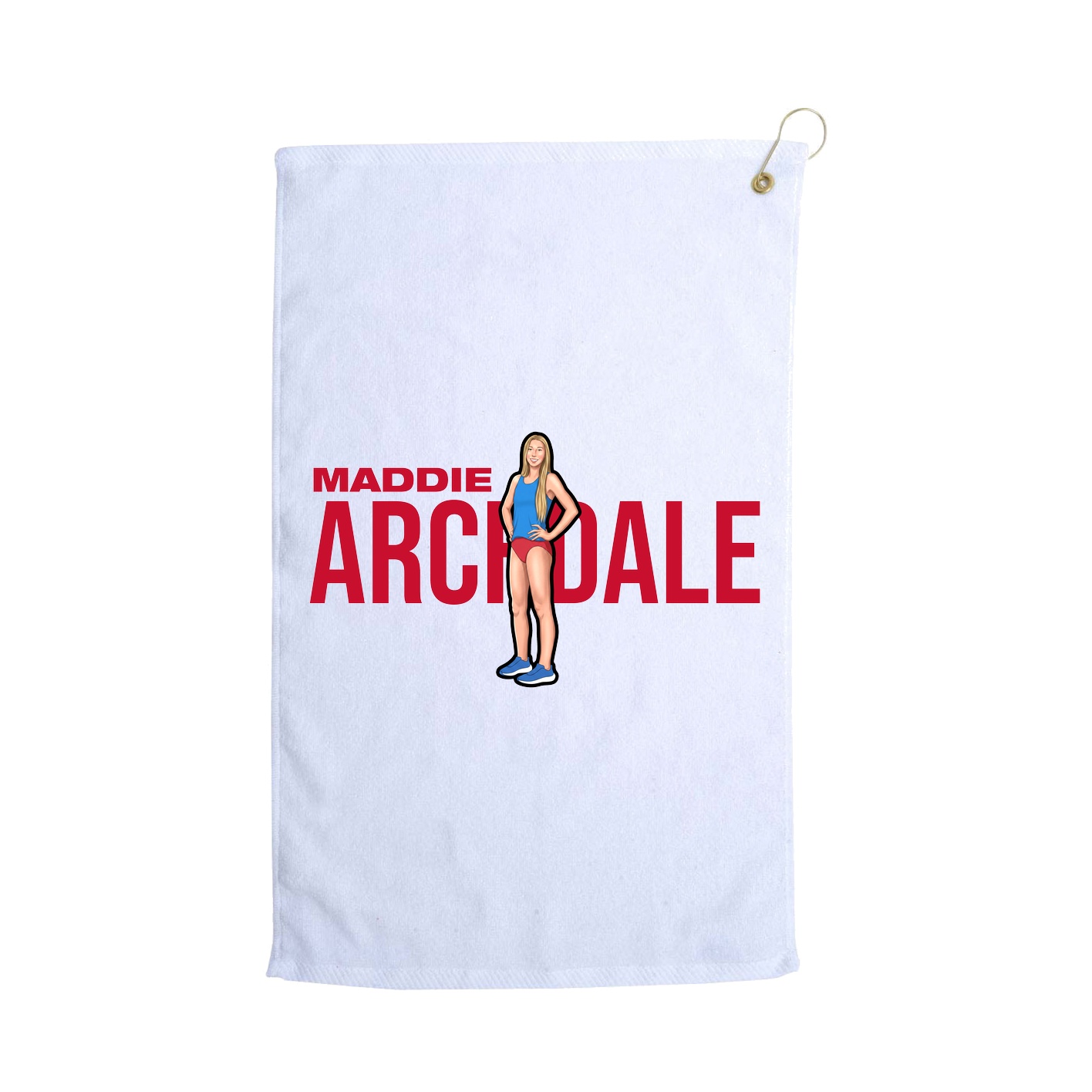 Golf Towel — Player Name in White