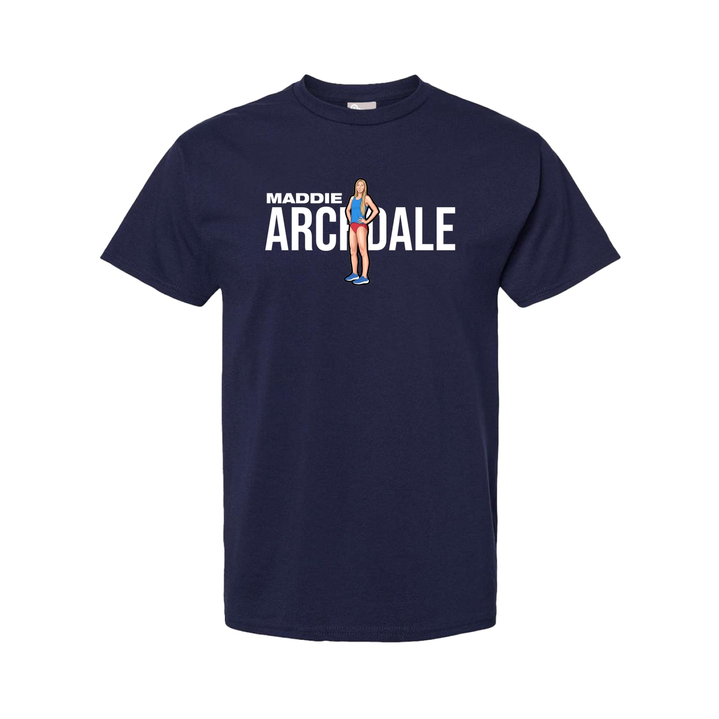 Youth Tee — Player Name in Navy