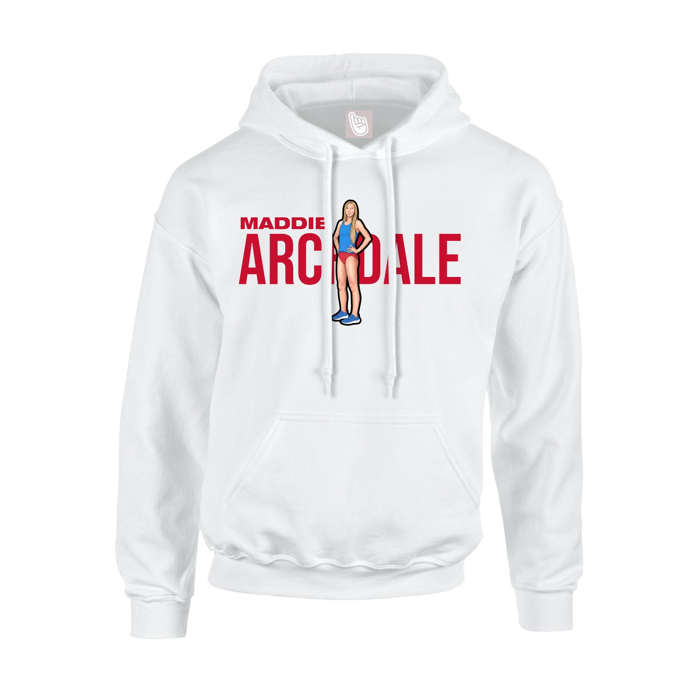 Hoodie — Player Name in White