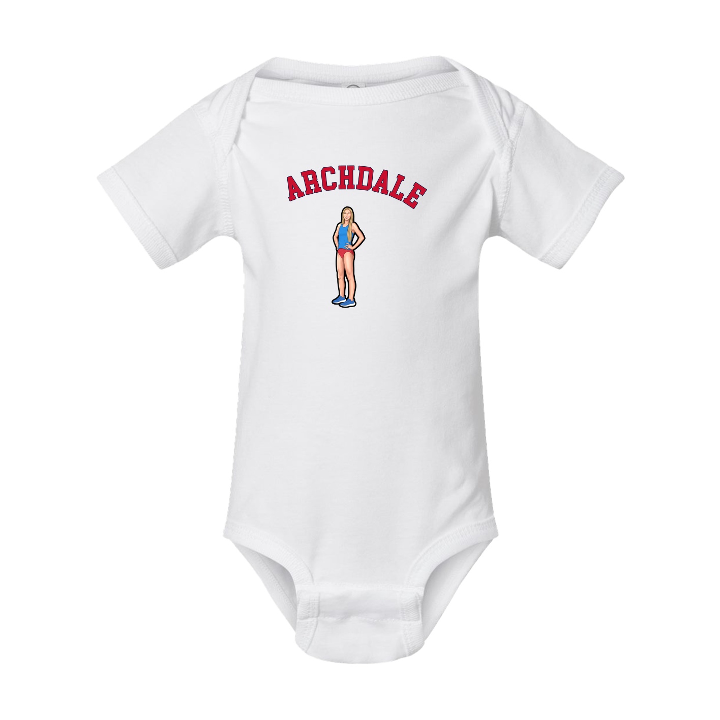 Baby Onesie — Shirsey Arch in White