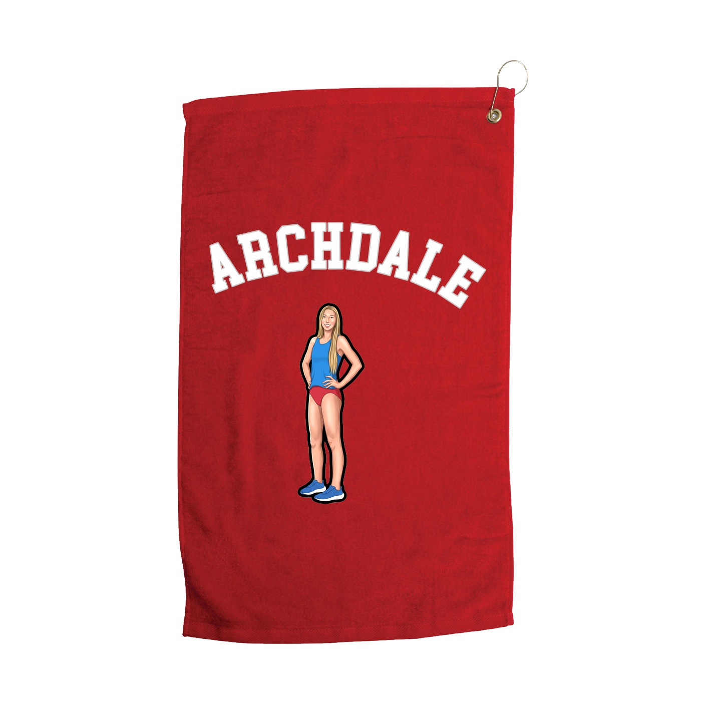Golf Towel — Shirsey Arch in Red
