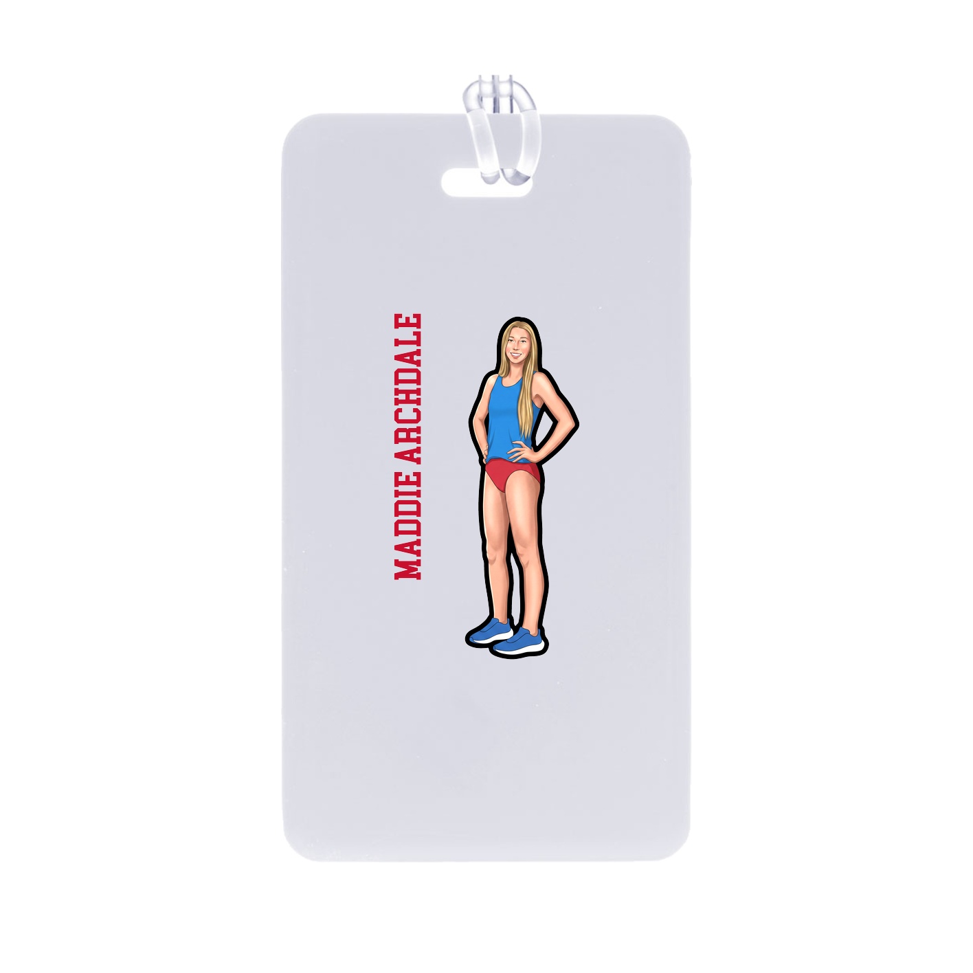 Bag Tag — Name Vertical in Classic