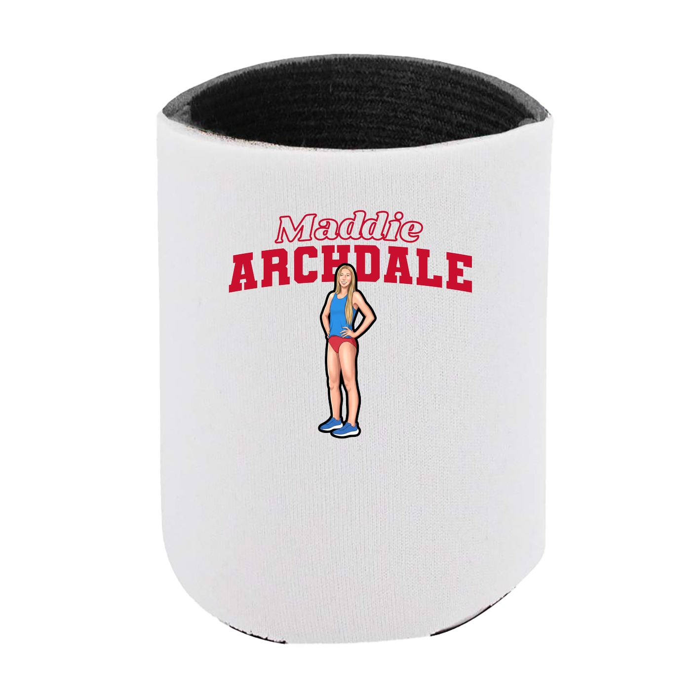 Can Holder — Name Arch in White