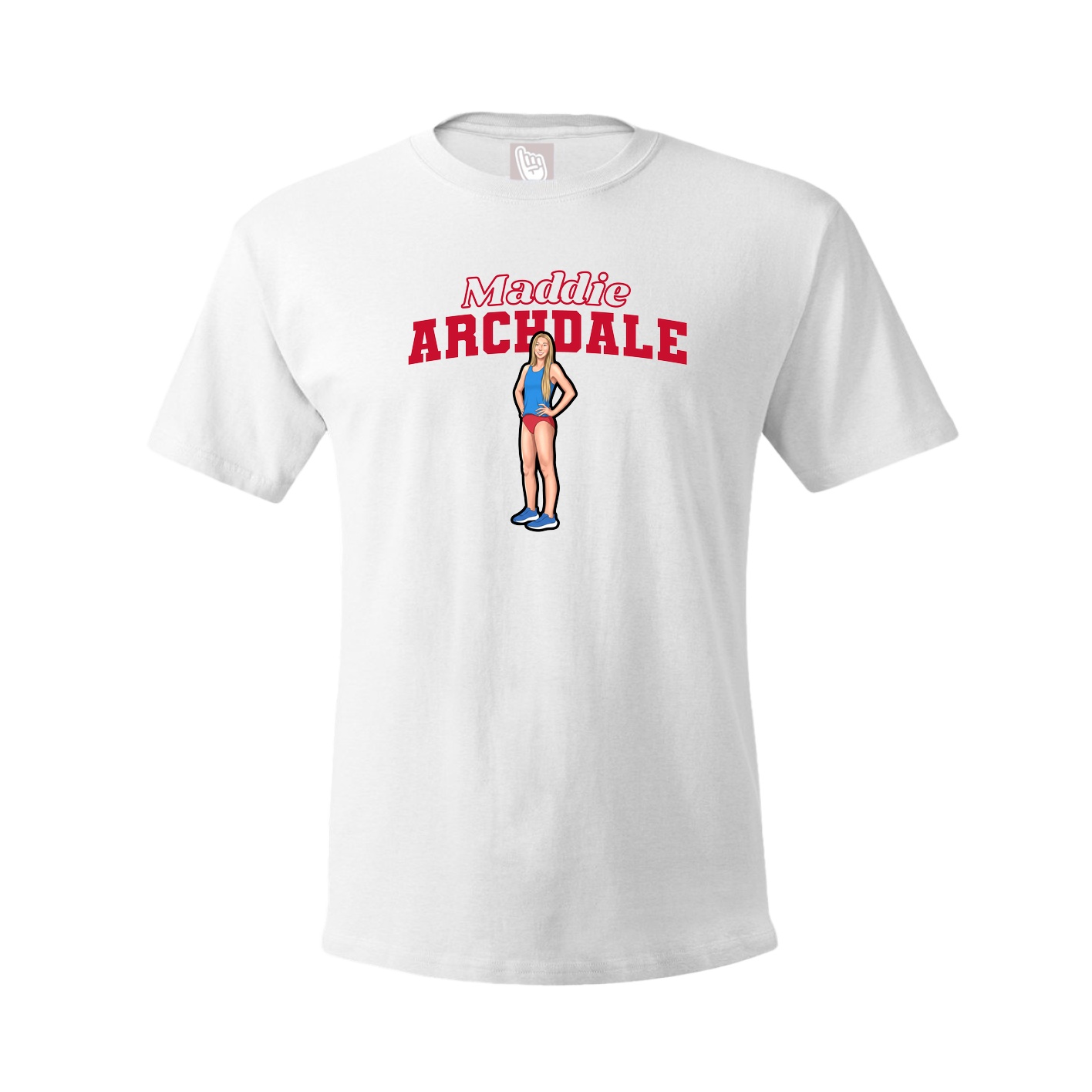 Tee — Name Arch in White