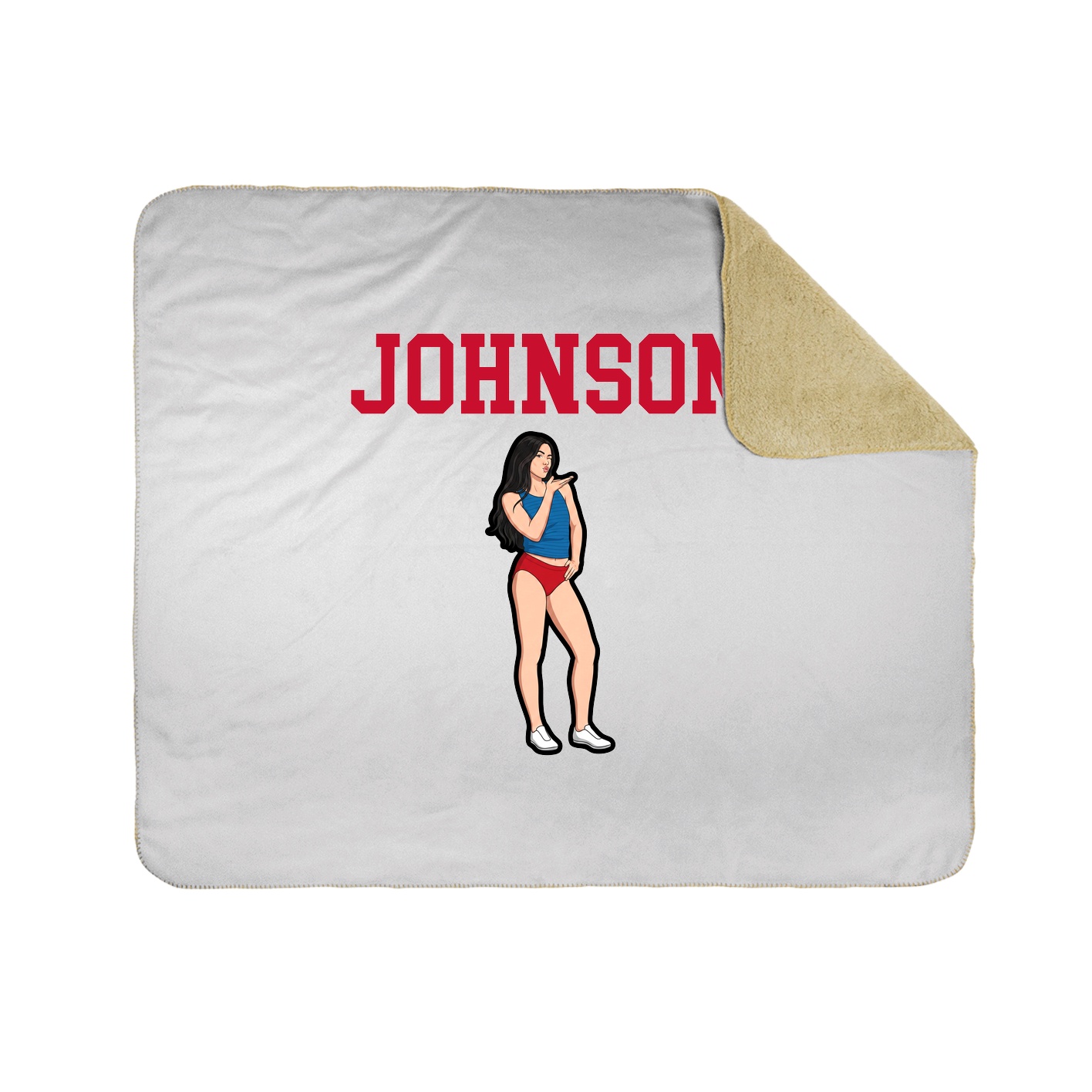Throw Blanket — Shirsey in White