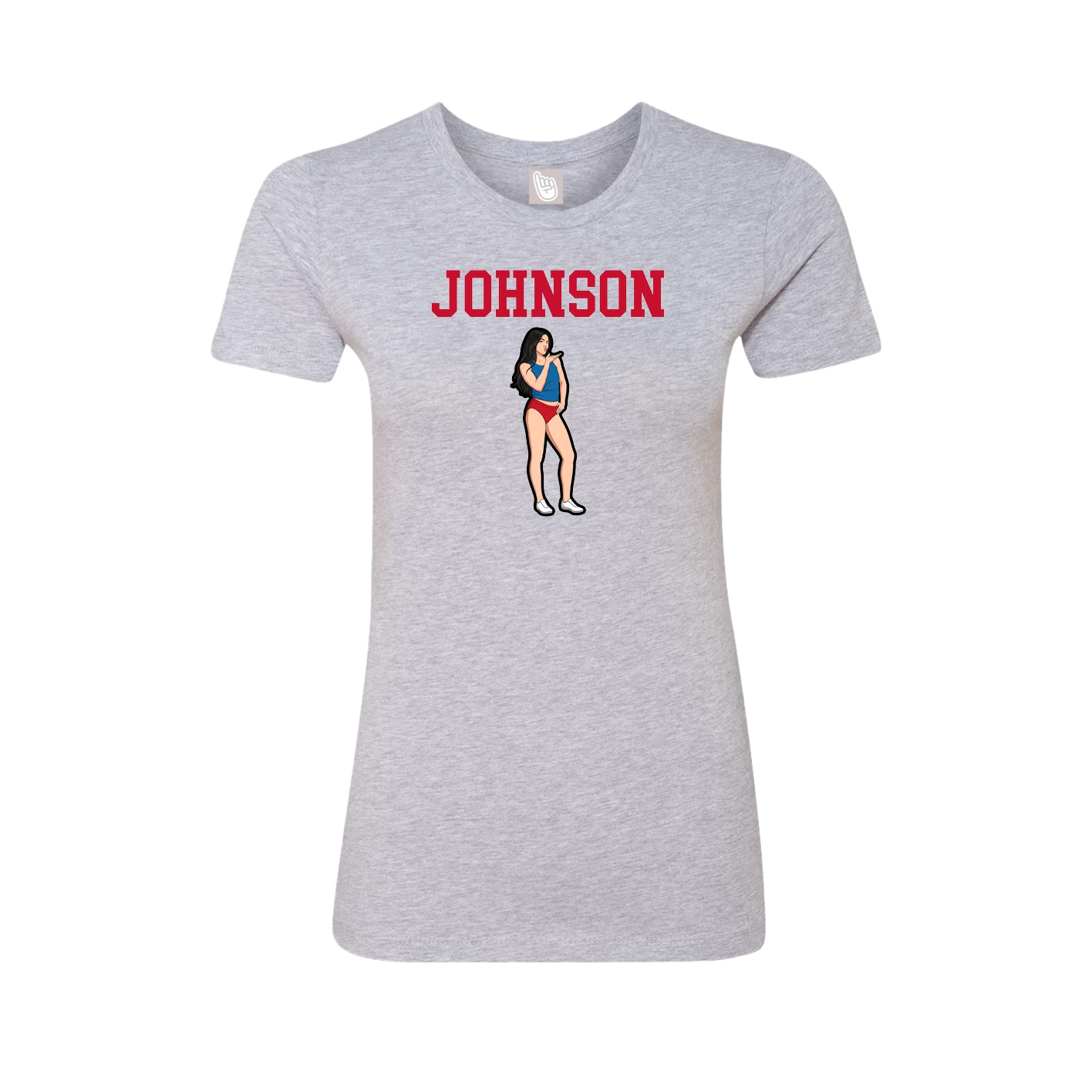 Fitted Women's Tee — Shirsey in Grey