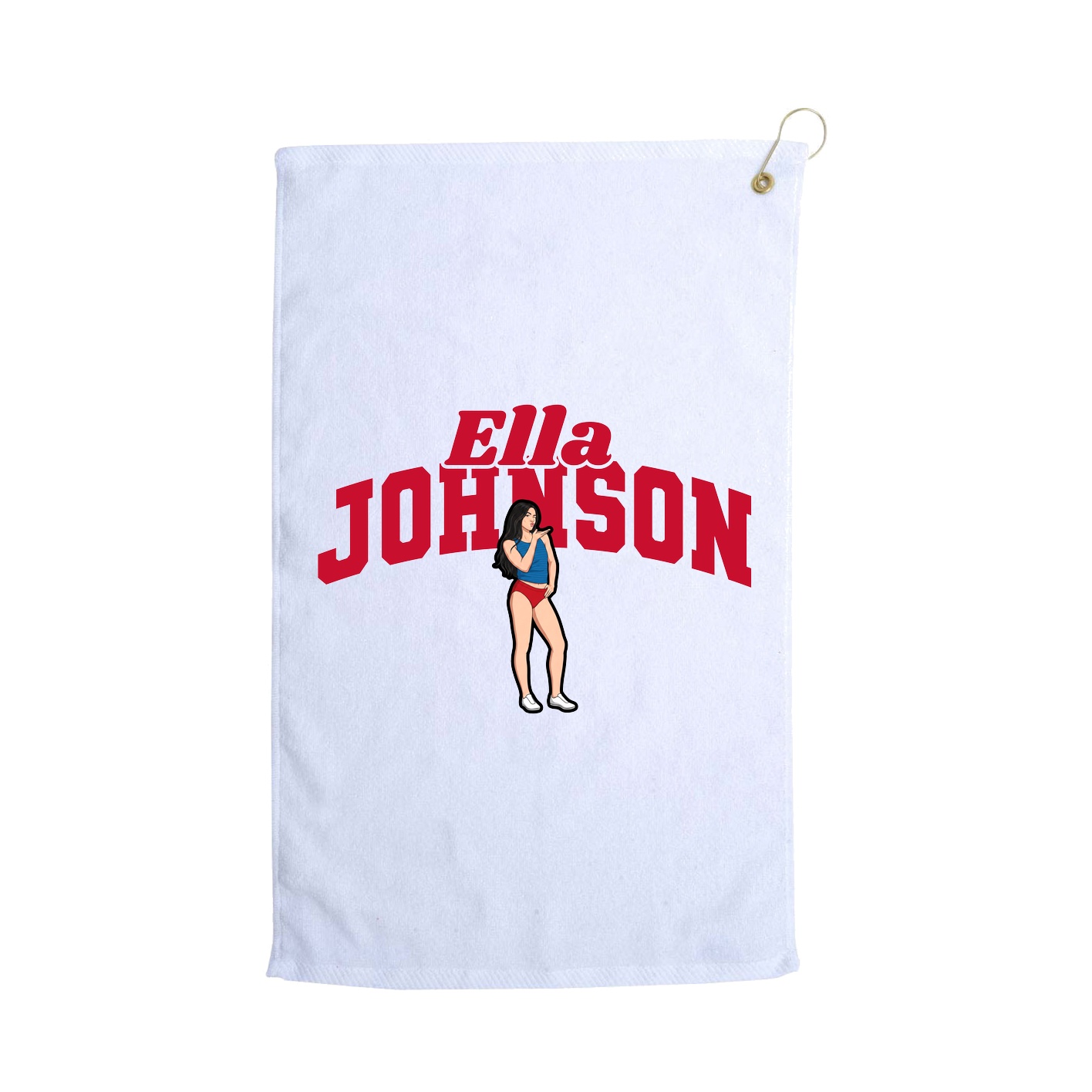 Golf Towel — Signature Arch in White