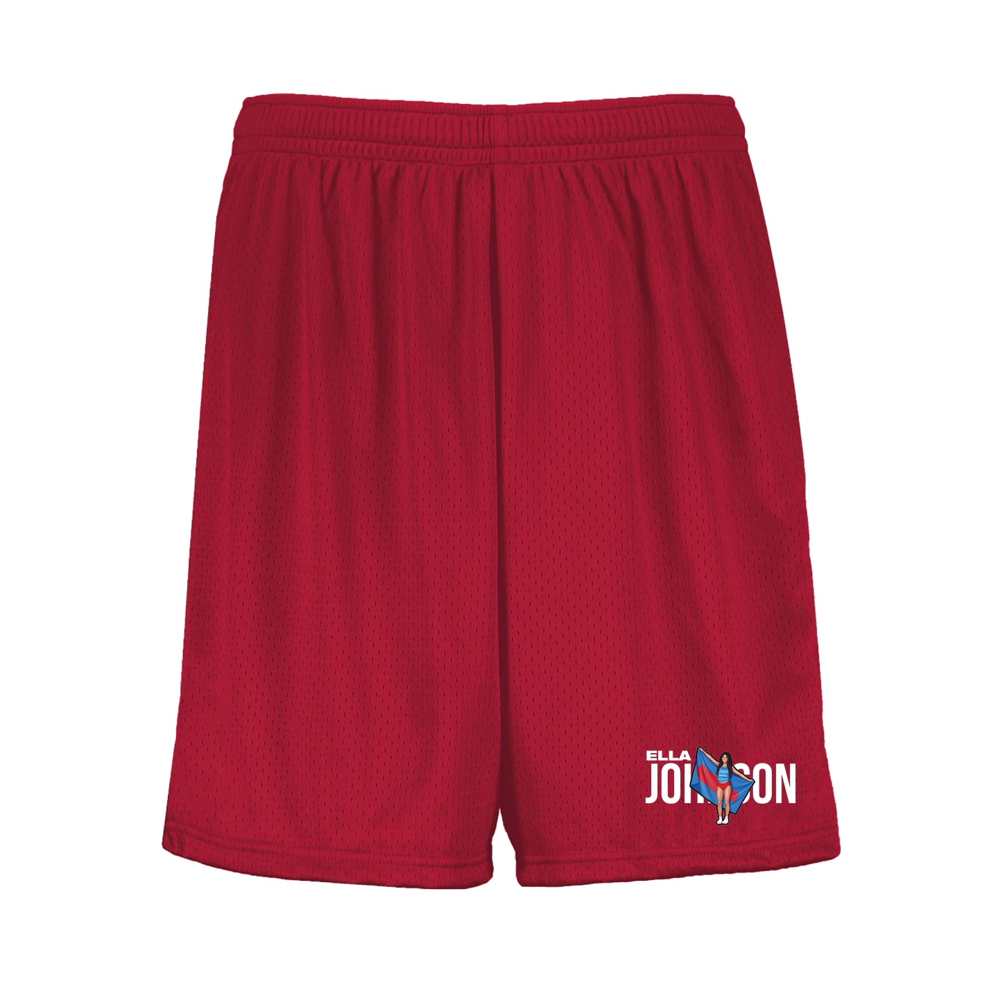 Shorts — Player Name in Red