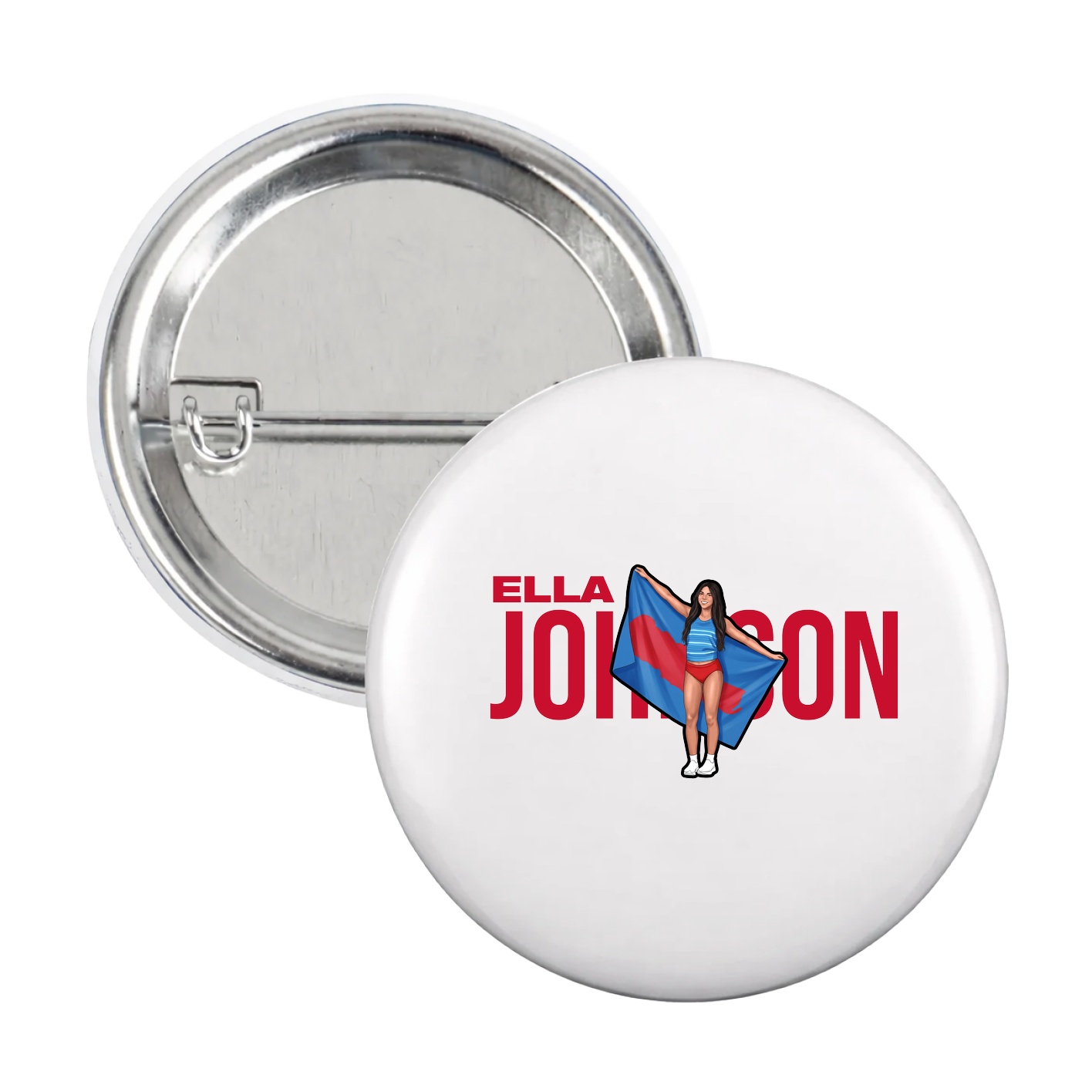 Game Day Button — Player Name in White