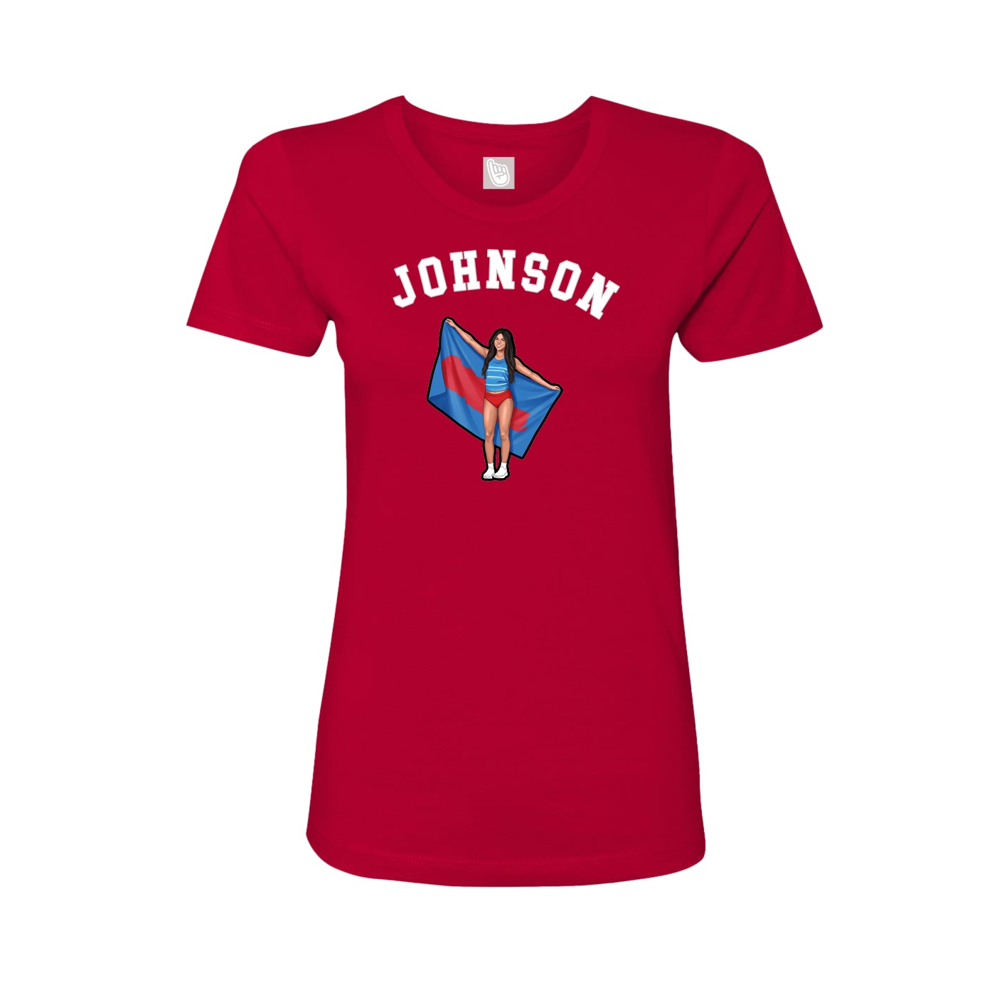 Fitted Women's Tee — Shirsey Arch in Red
